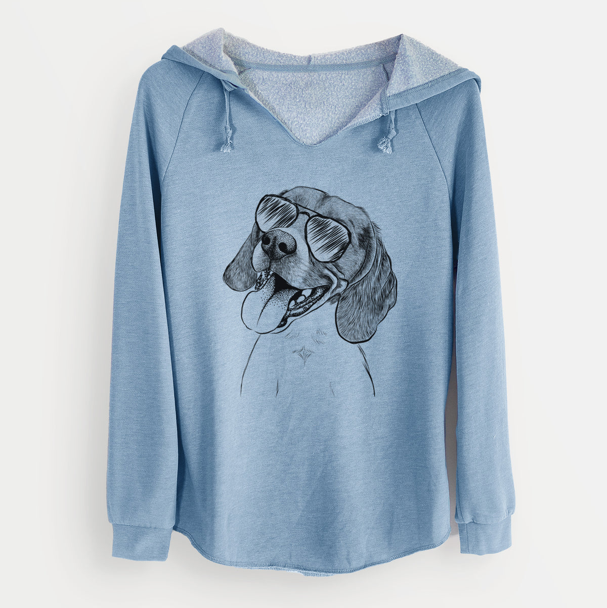 Aviator Little Bandit the Beagle - Cali Wave Hooded Sweatshirt