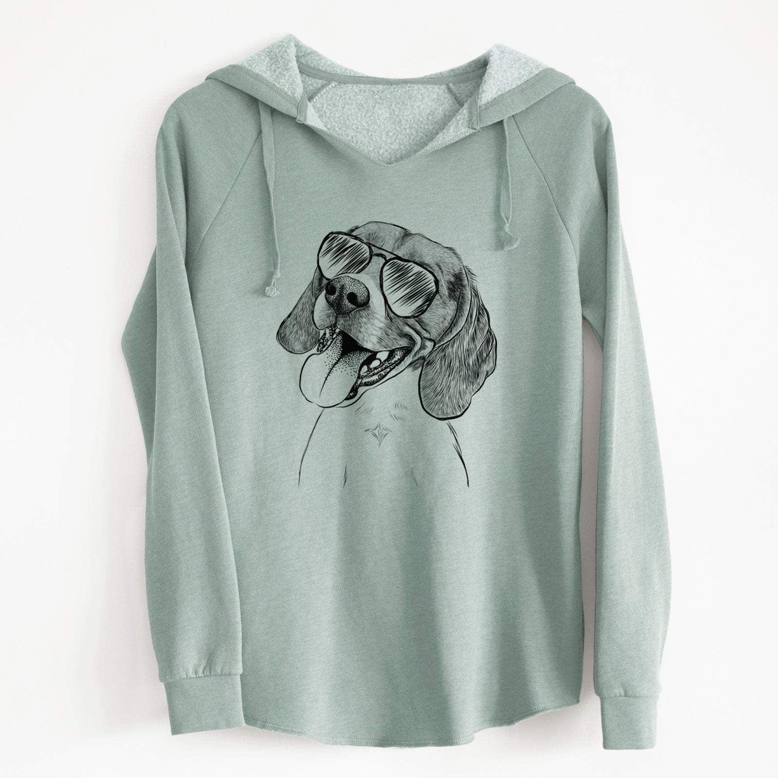 Aviator Little Bandit the Beagle - Cali Wave Hooded Sweatshirt