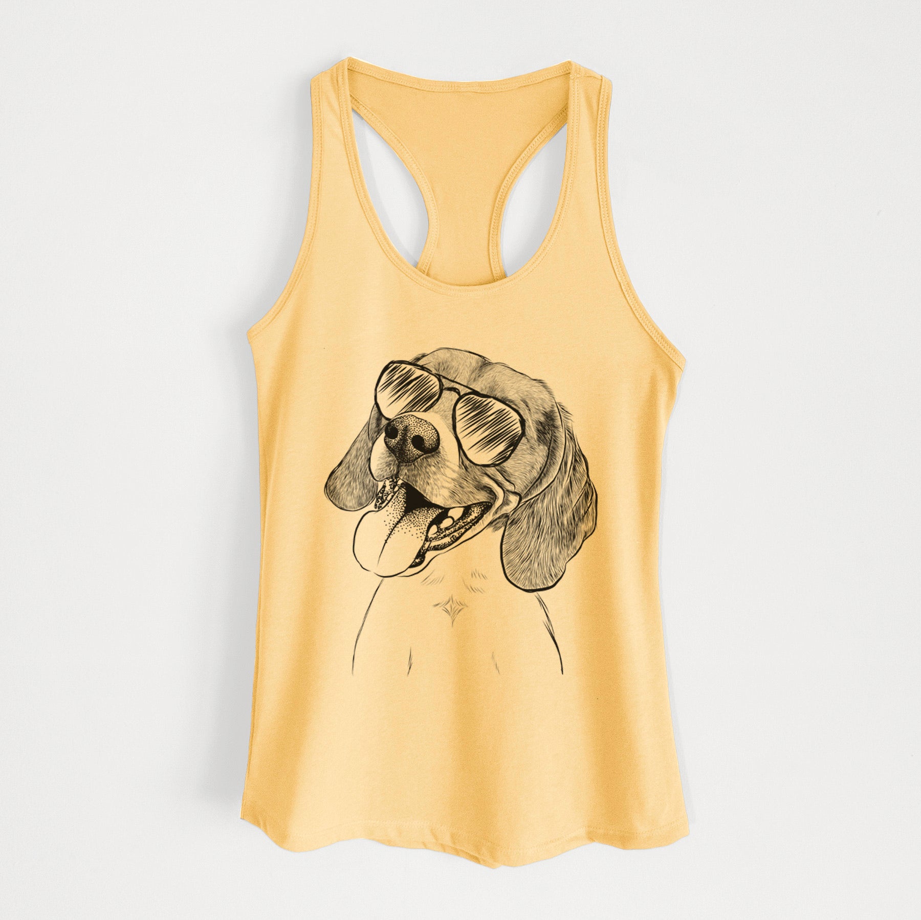 Little Bandit the Beagle - Women's Racerback Tanktop