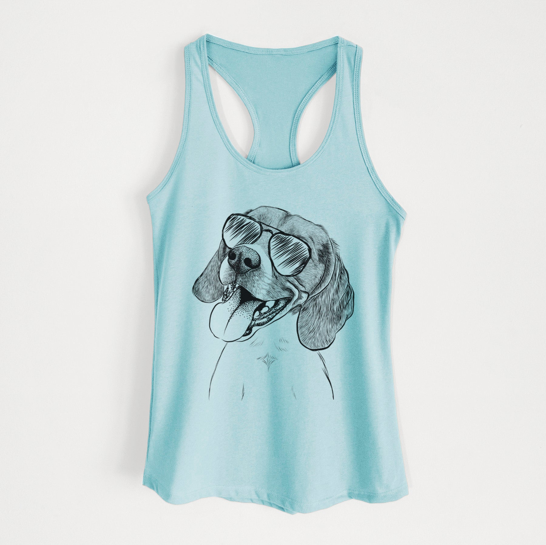 Little Bandit the Beagle - Women's Racerback Tanktop