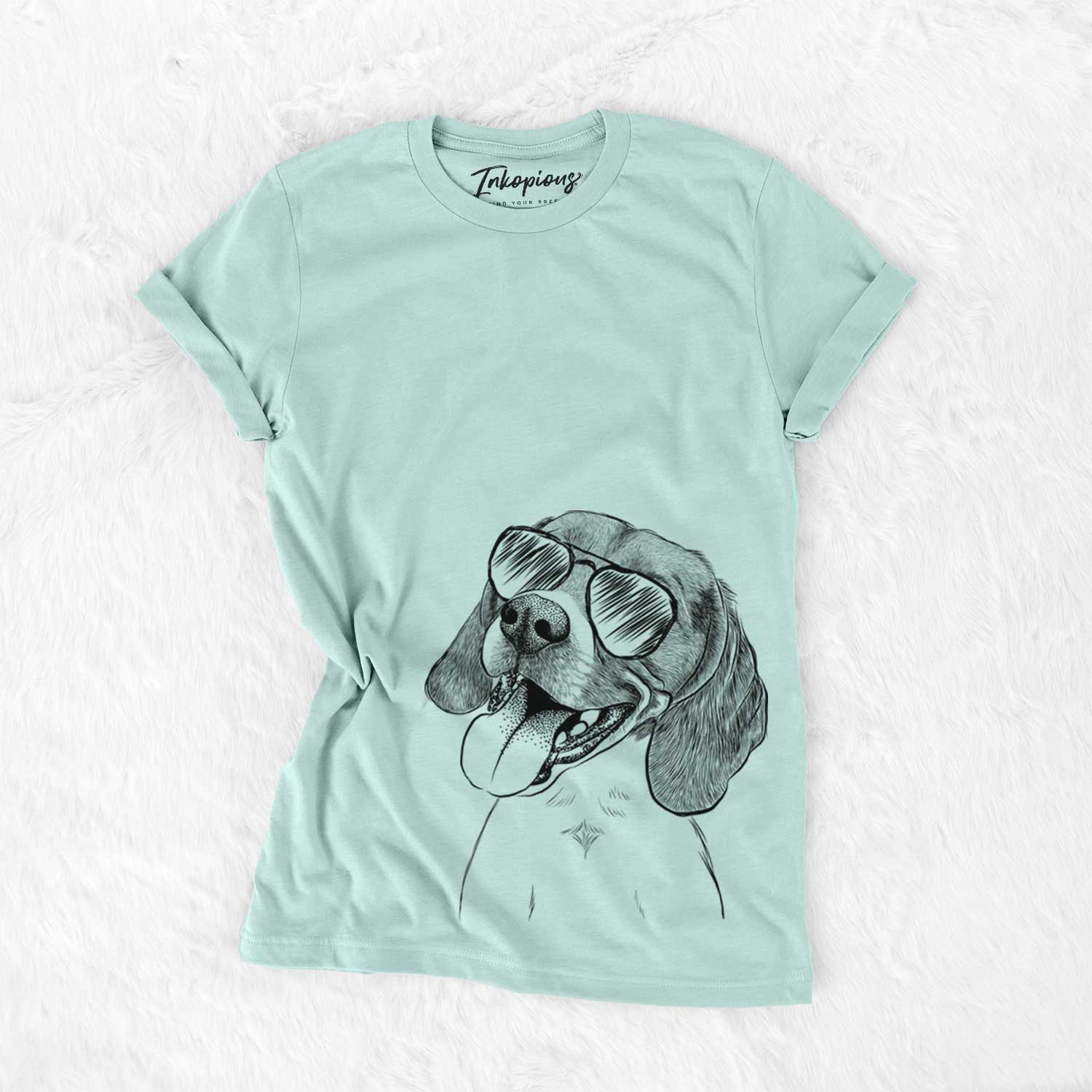 Aviator Little Bandit the Beagle - Unisex Crewneck