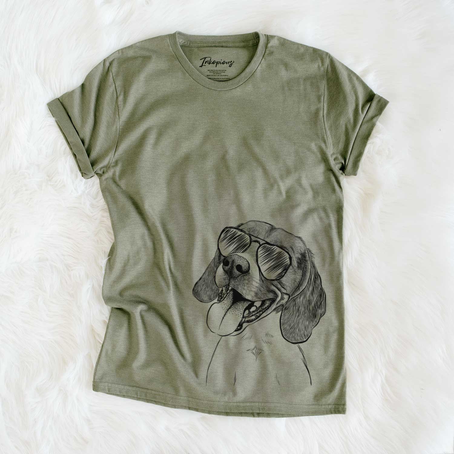 Aviator Little Bandit the Beagle - Unisex Crewneck