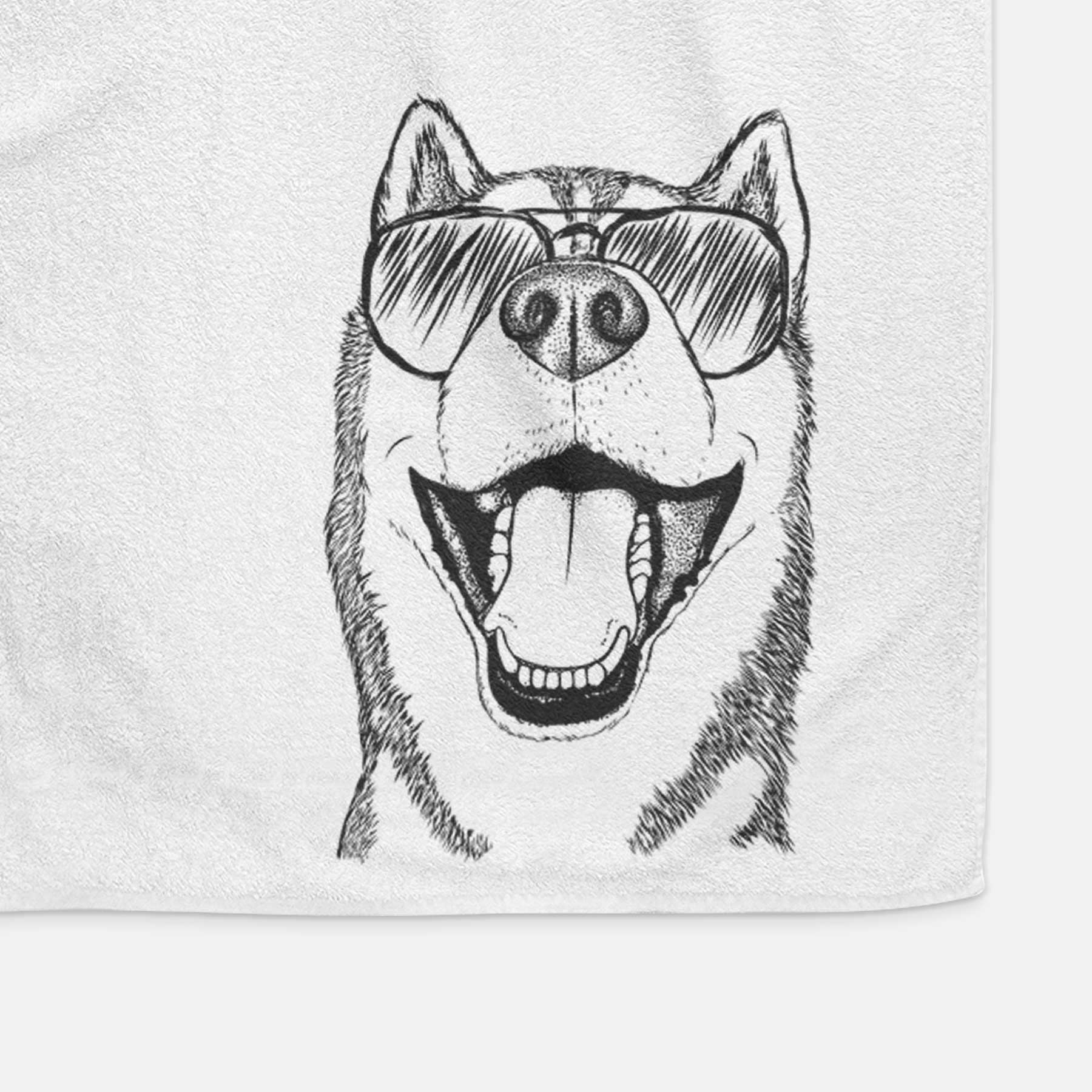 Little Country the Siberian Husky Decorative Hand Towel