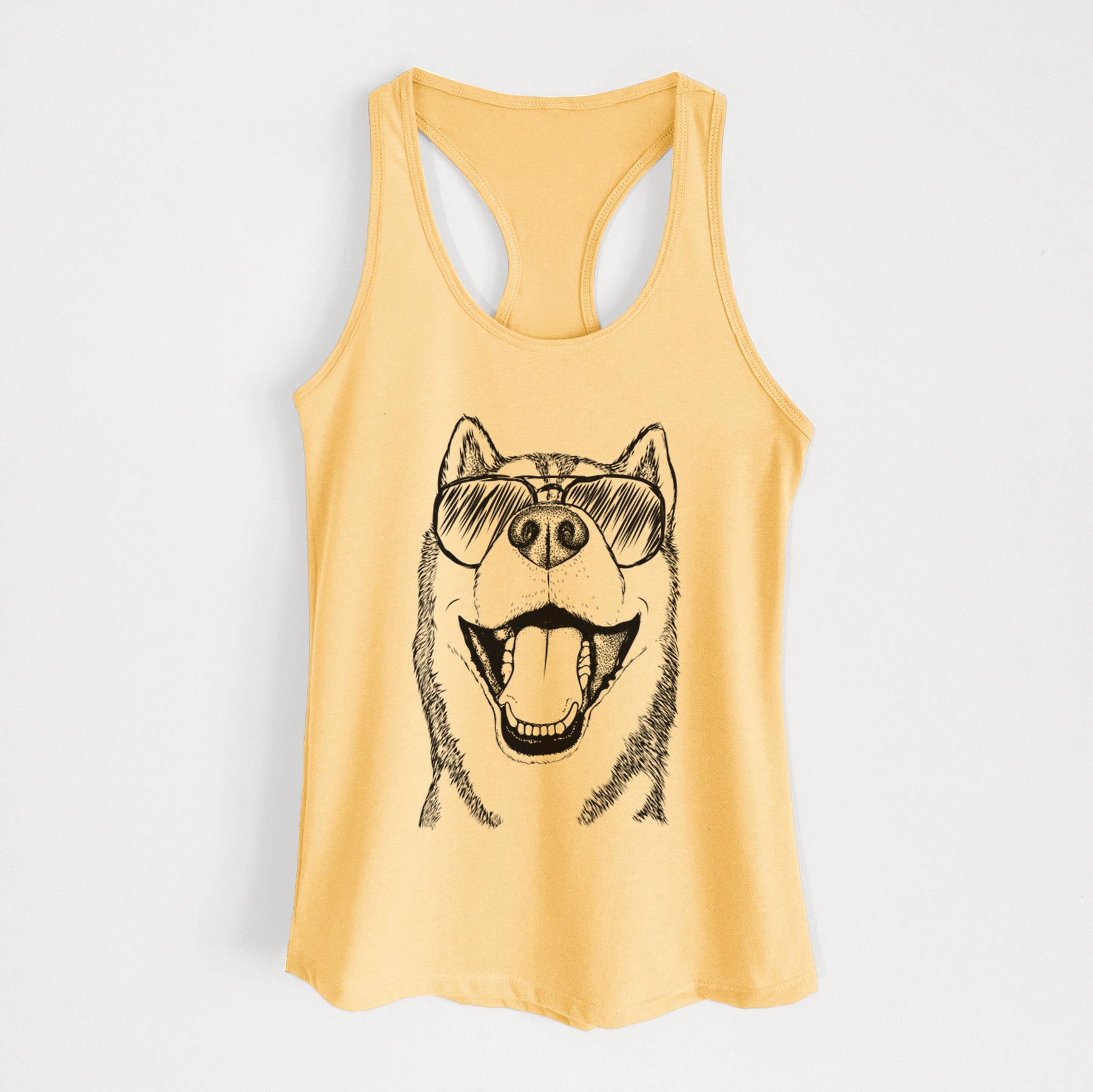 Little Country the Siberian Husky - Women's Racerback Tanktop