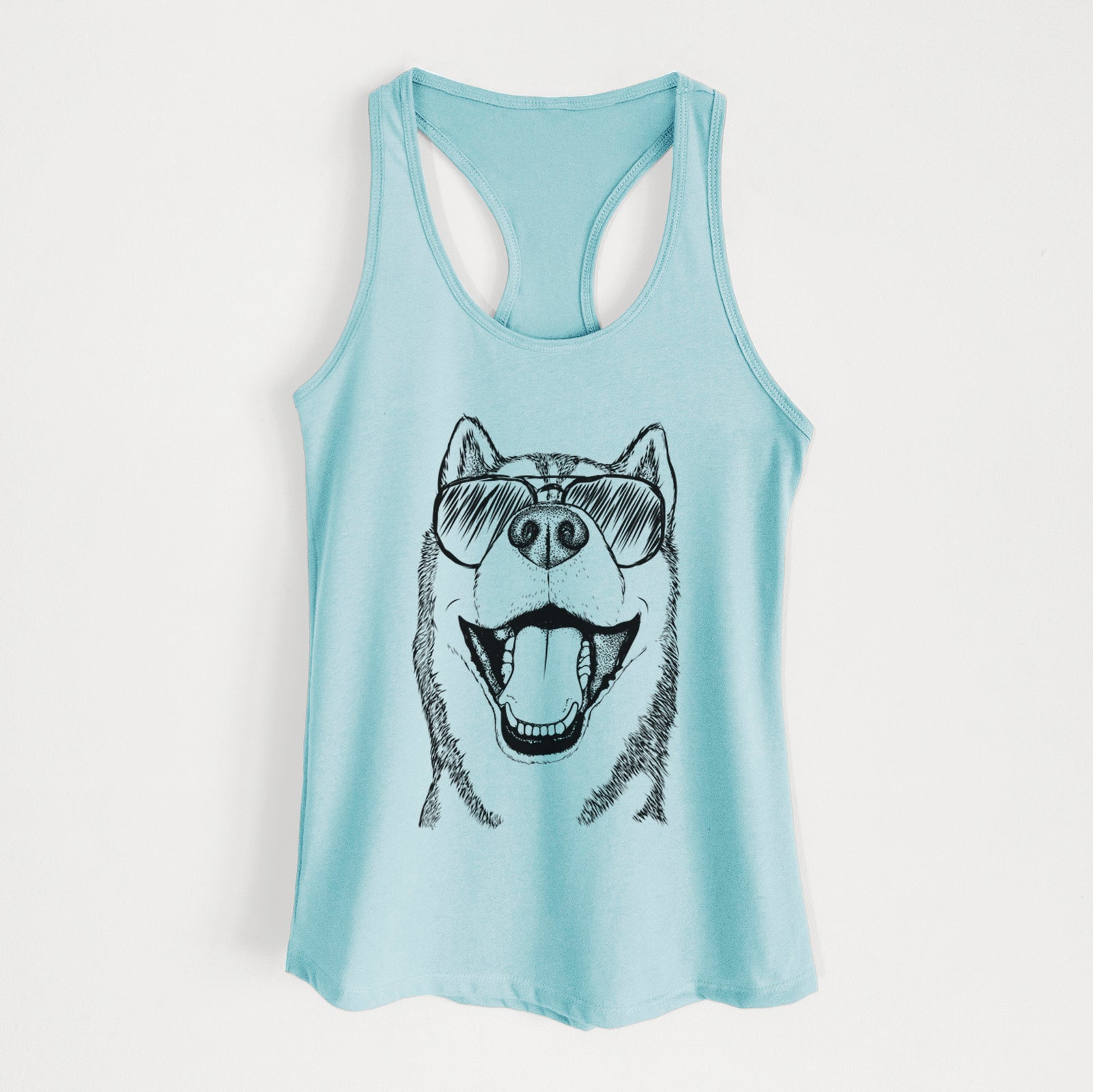 Little Country the Siberian Husky - Women's Racerback Tanktop