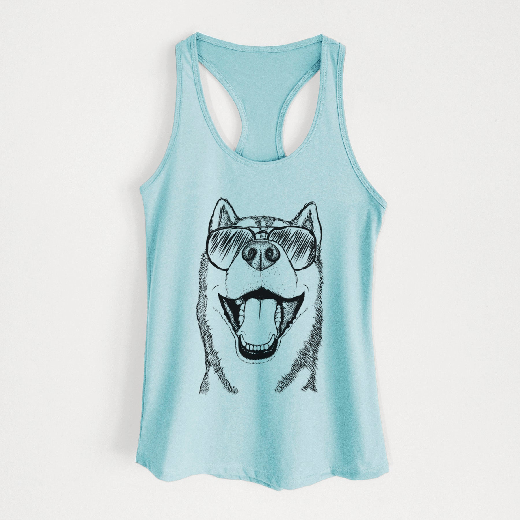 Little Country the Siberian Husky - Women's Racerback Tanktop