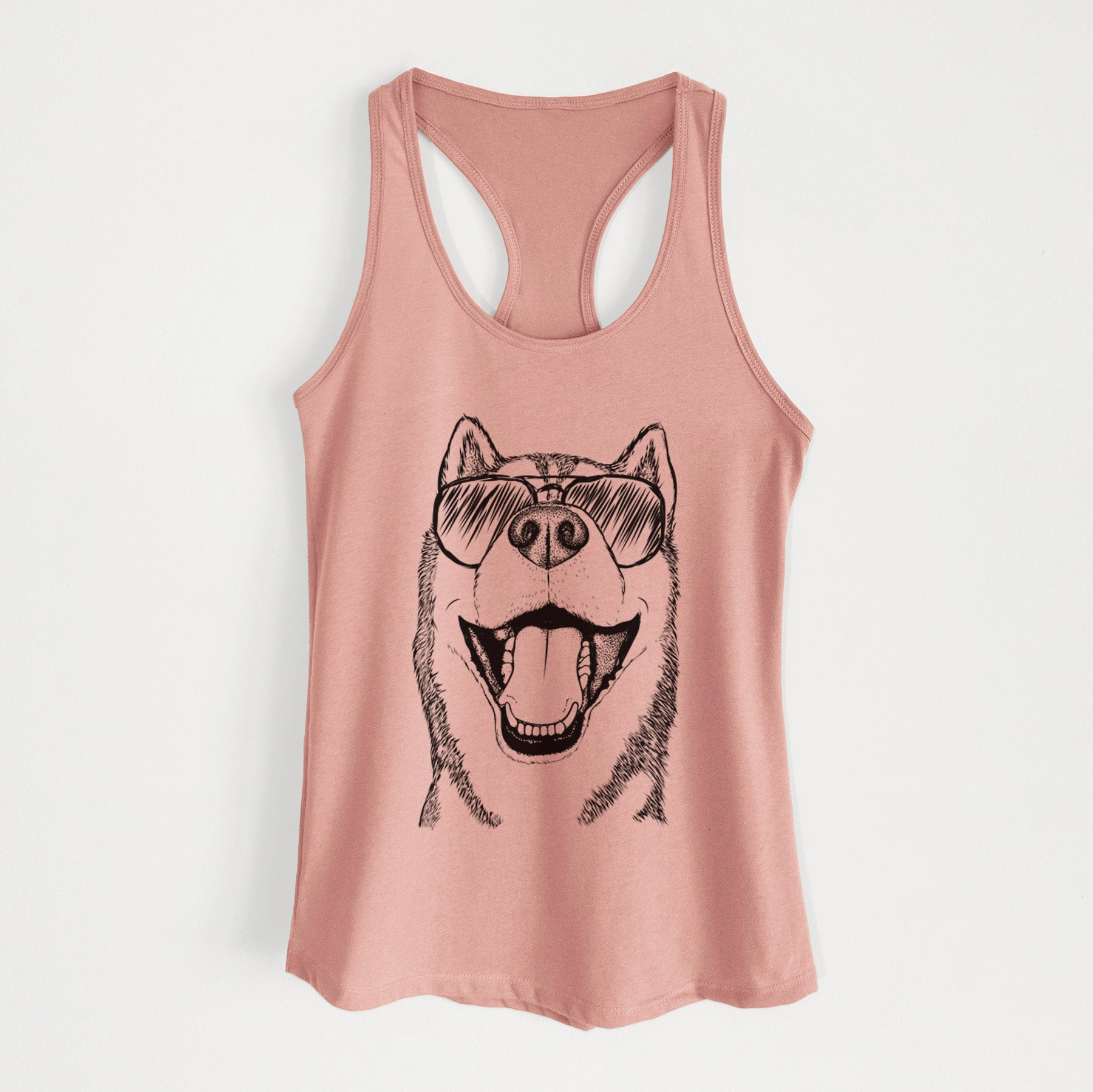 Little Country the Siberian Husky - Women's Racerback Tanktop