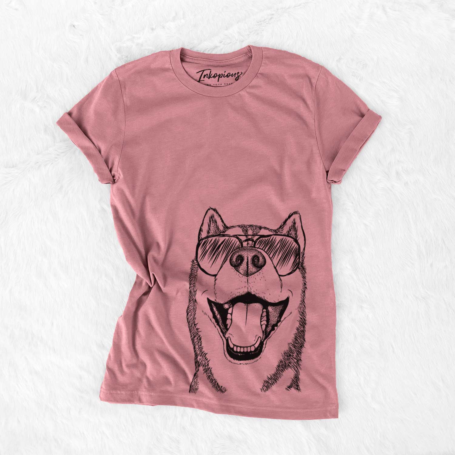 Aviator Little Country the Siberian Husky - Unisex Crewneck