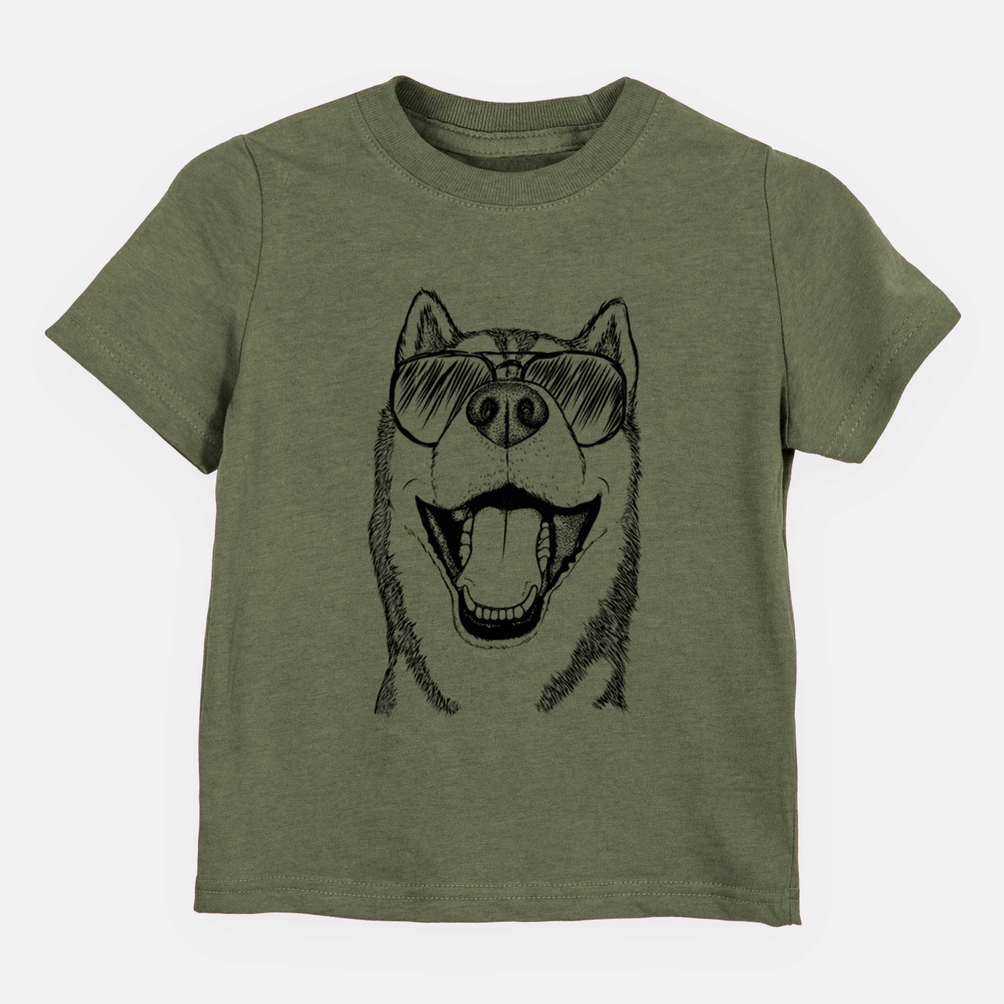 Aviator Little Country the Siberian Husky - Kids/Youth/Toddler Shirt