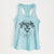 Little Man the Puggle - Women's Racerback Tanktop