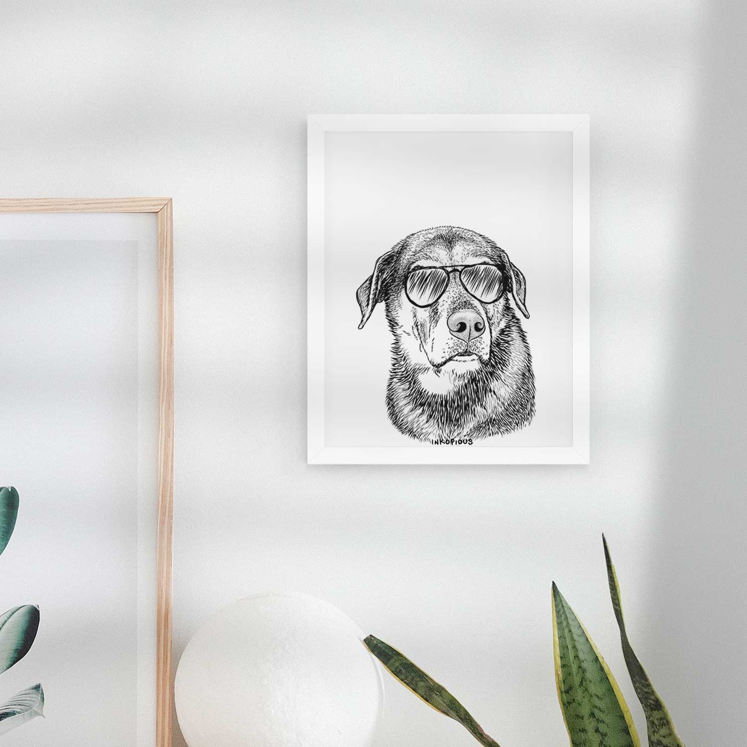 Lobo the Shepherd Mix Art Print