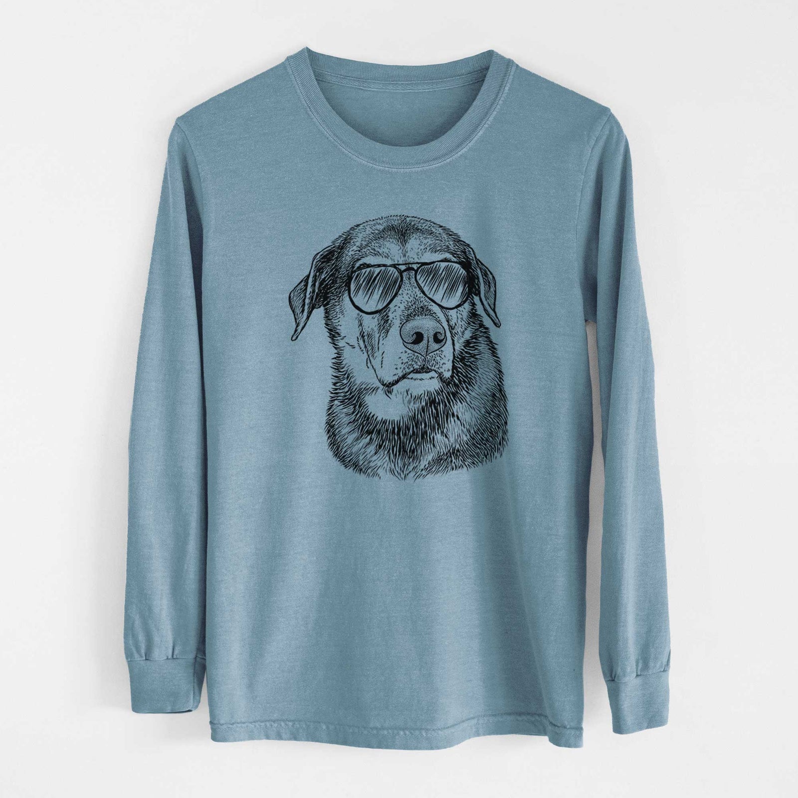 Aviators Lobo the Shepherd Mix - Heavyweight 100% Cotton Long Sleeve