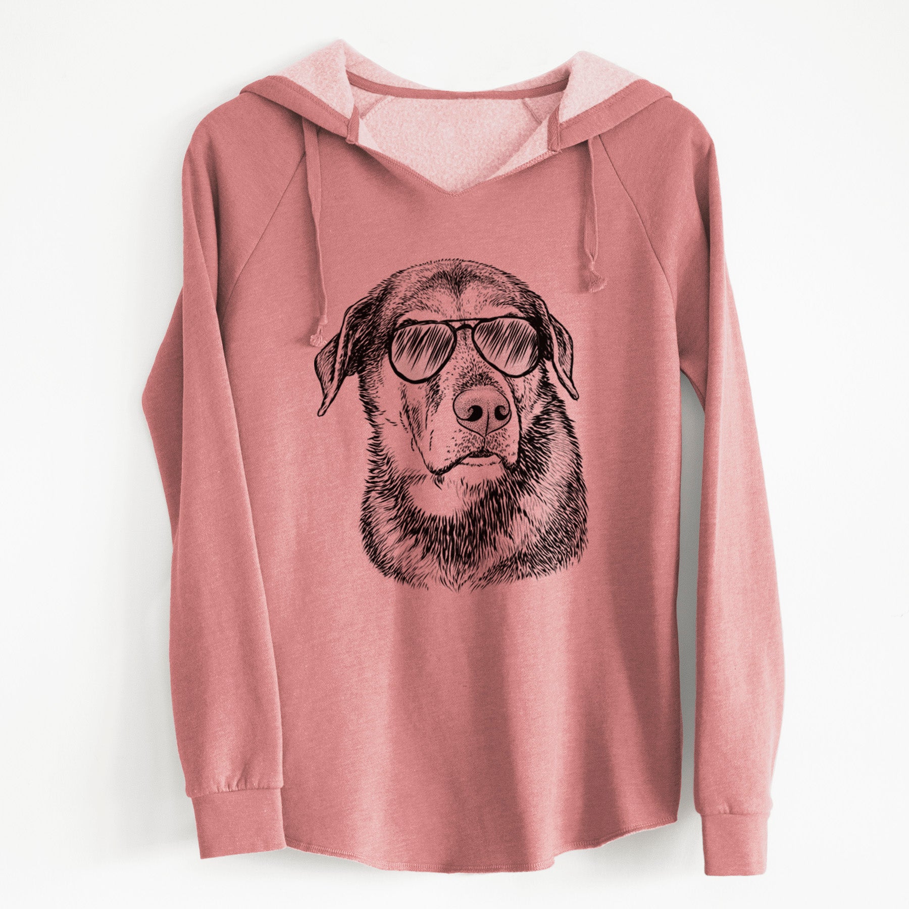 Aviator Lobo the Shepherd Mix - Cali Wave Hooded Sweatshirt