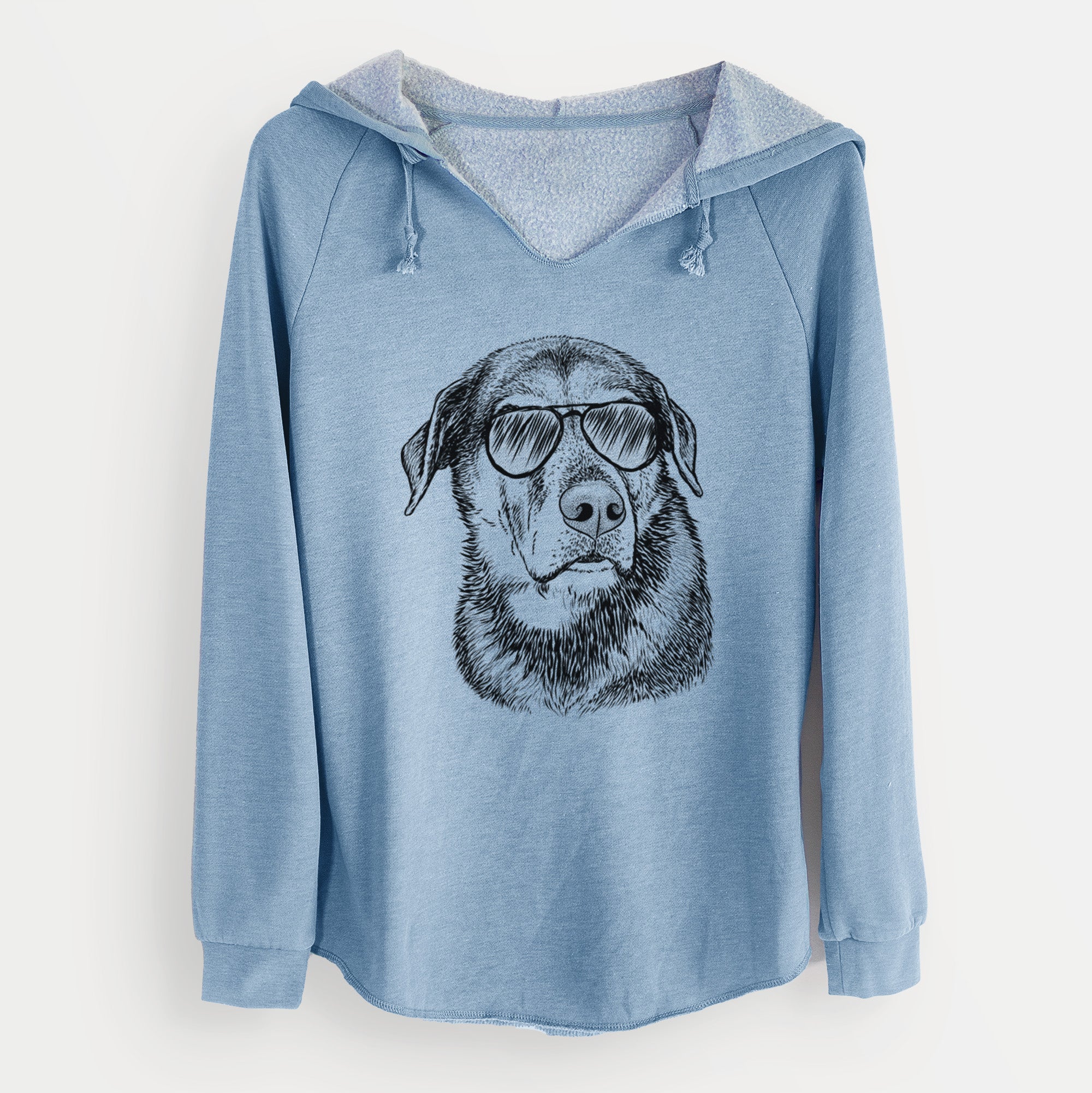 Aviator Lobo the Shepherd Mix - Cali Wave Hooded Sweatshirt