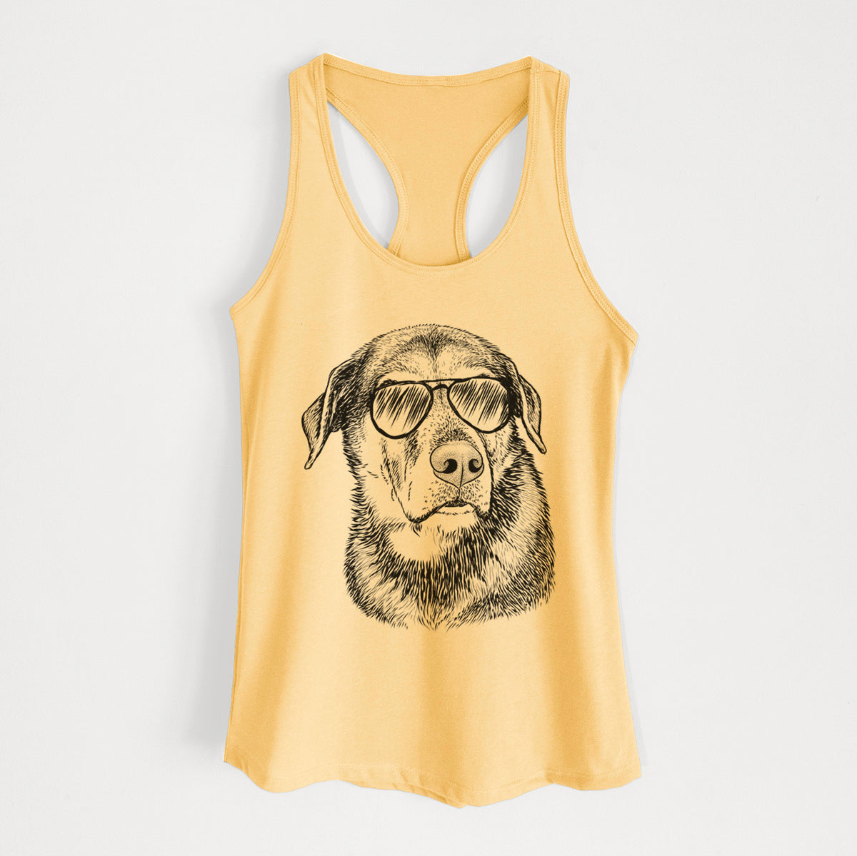 Lobo the Shepherd Mix - Women's Racerback Tanktop