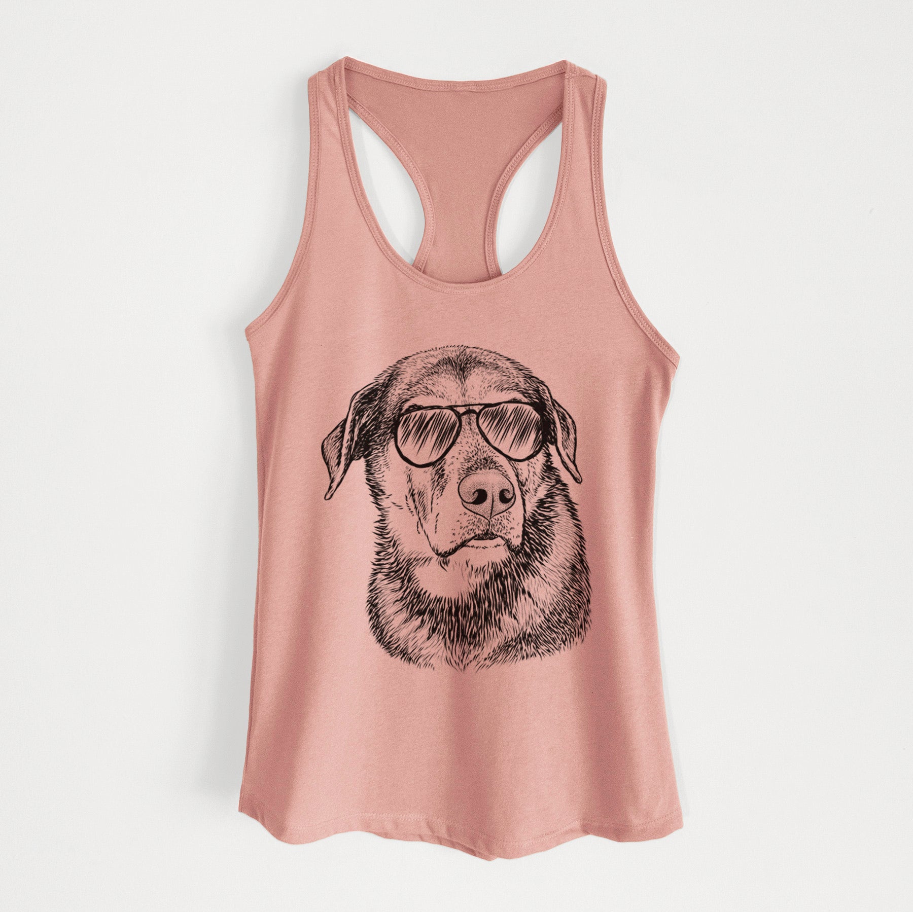 Lobo the Shepherd Mix - Women's Racerback Tanktop