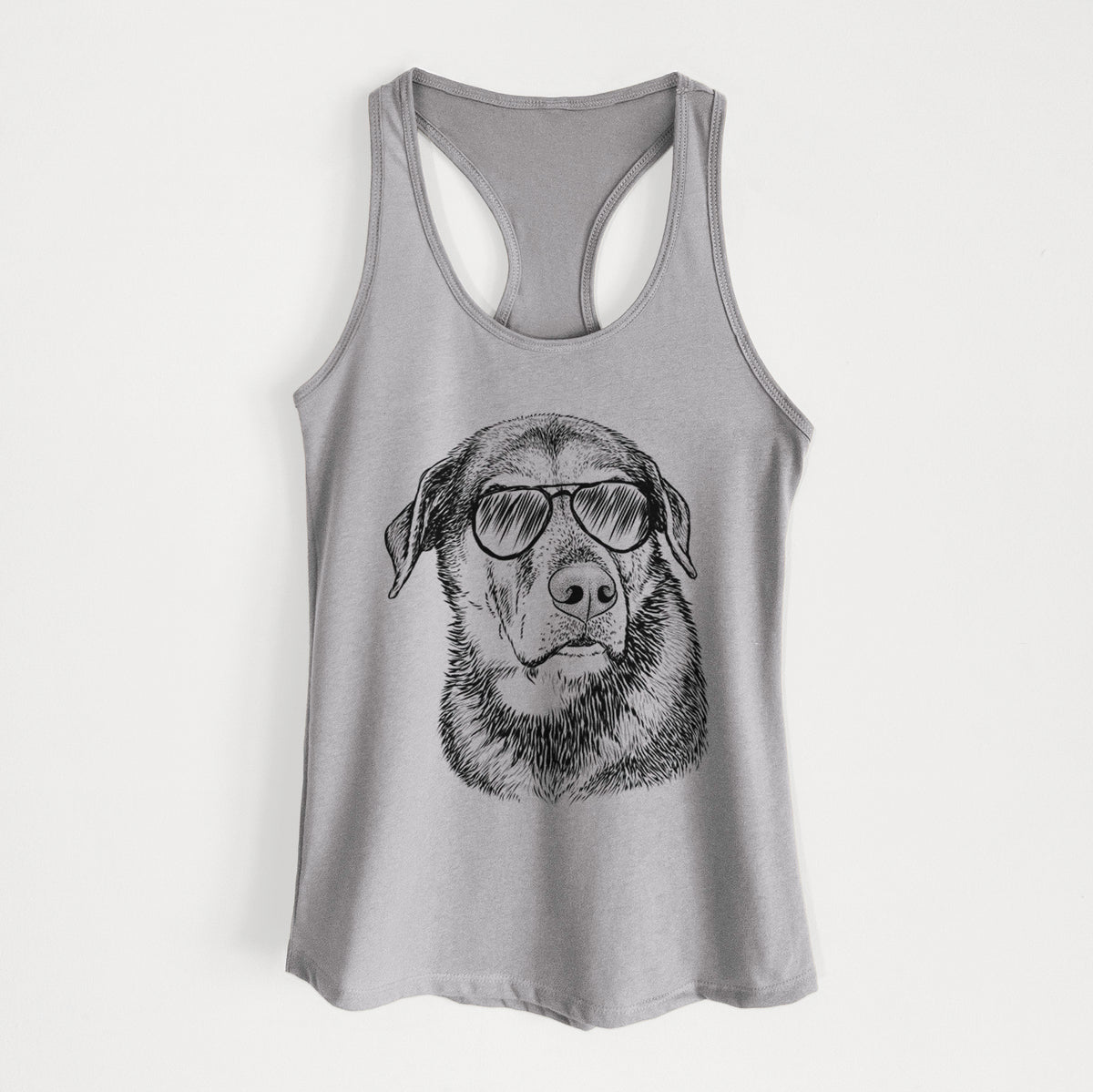 Lobo the Shepherd Mix - Women's Racerback Tanktop
