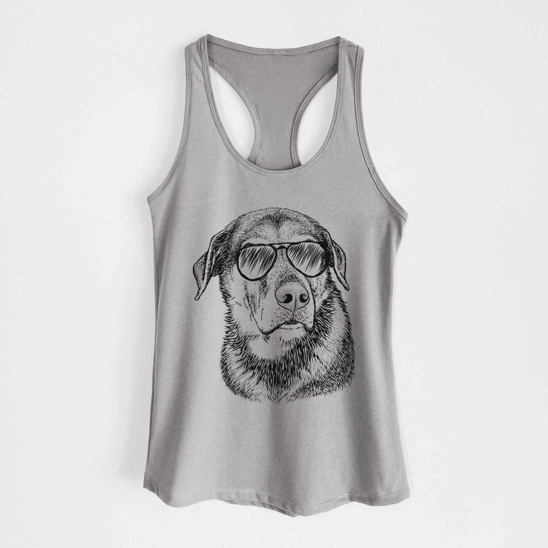 Lobo the Shepherd Mix - Women's Racerback Tanktop