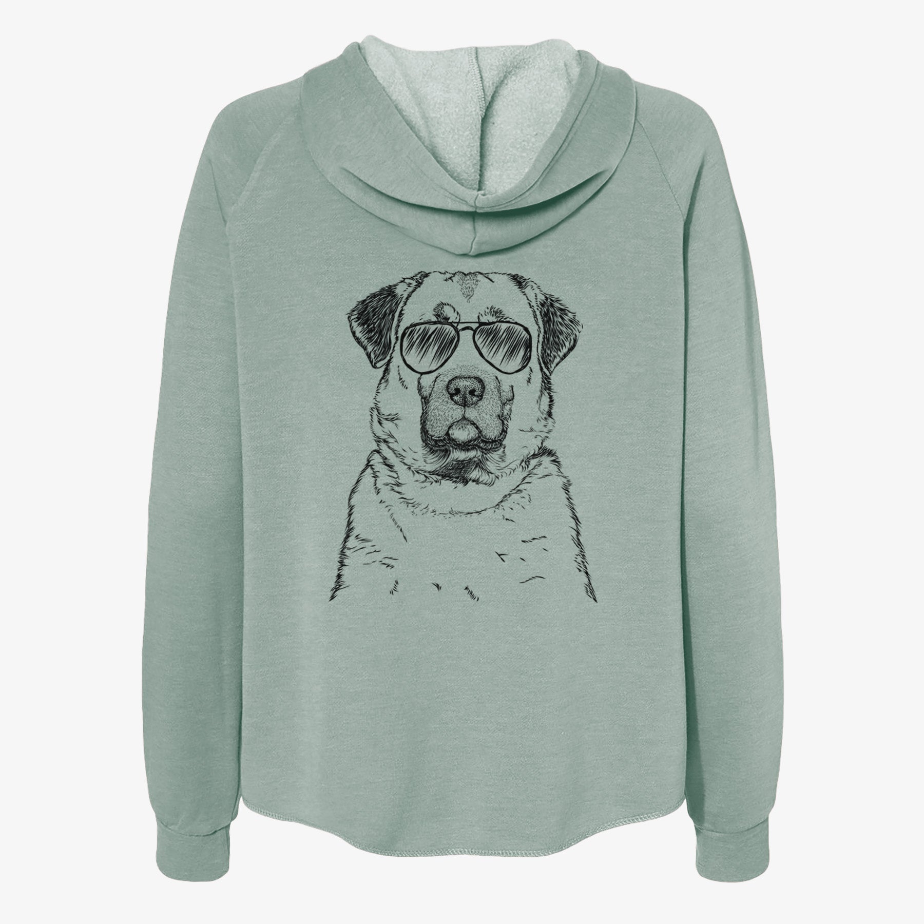 Loca the Anatolian Shepherd - Women's Cali Wave Zip-Up Sweatshirt