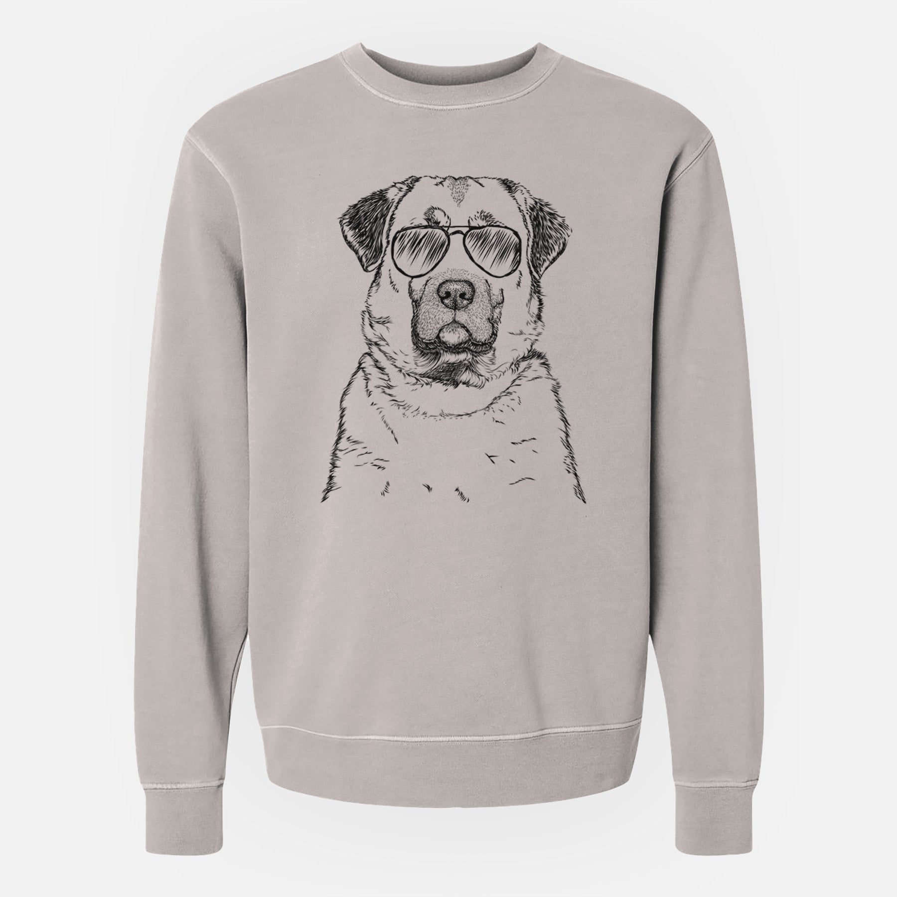 Aviator Loca the Anatolian Shepherd - Unisex Pigment Dyed Crew Sweatshirt