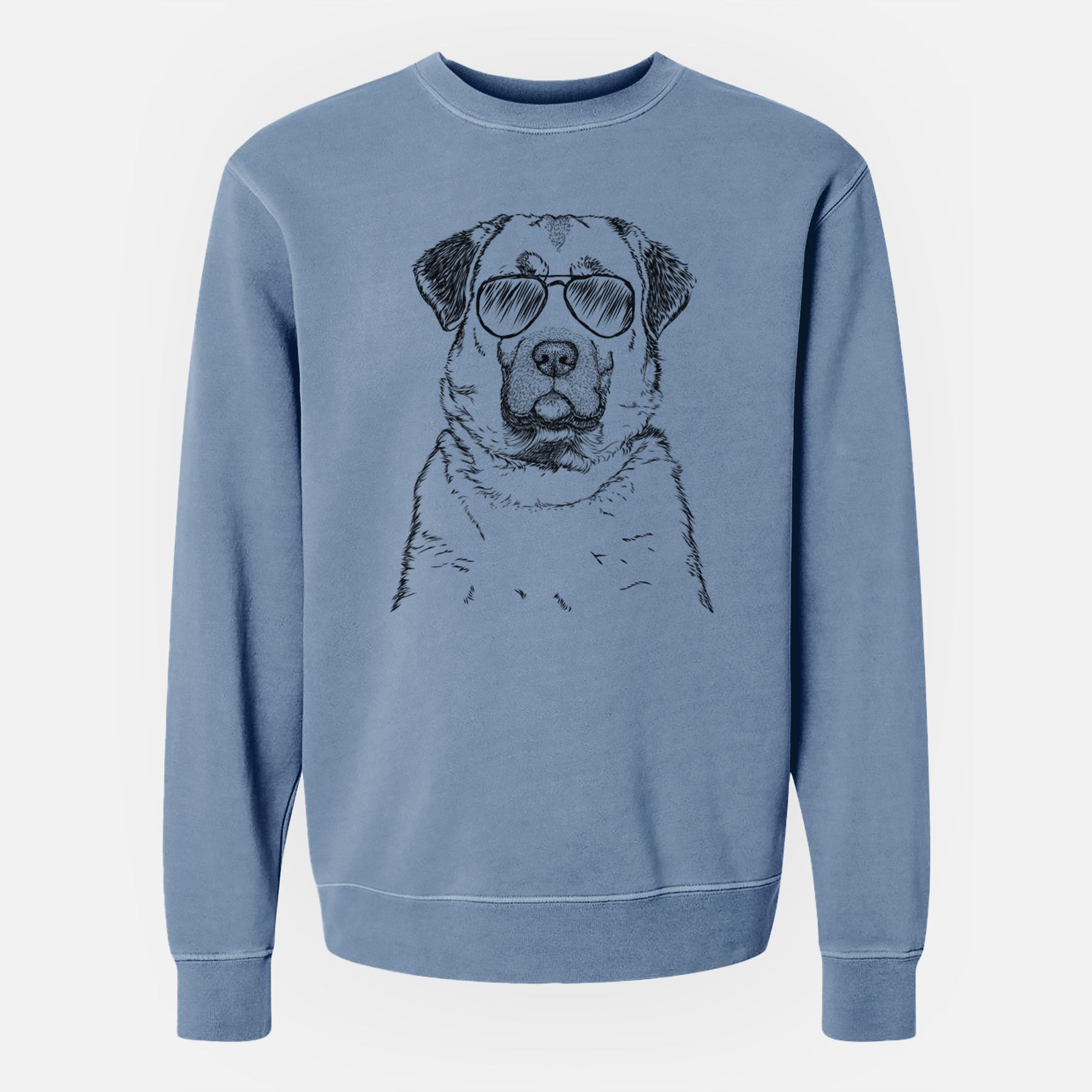 Aviator Loca the Anatolian Shepherd - Unisex Pigment Dyed Crew Sweatshirt