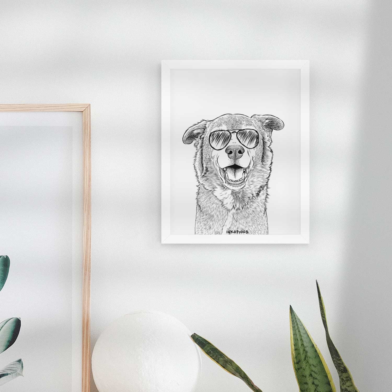 Logan the Rescue Mutt Art Print