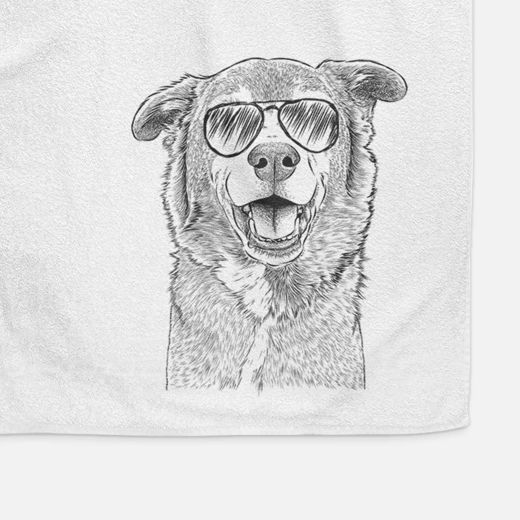 Logan the Rescue Mutt Decorative Hand Towel