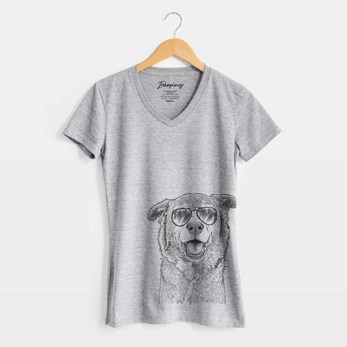 Aviator Logan the Rescue Mutt - Women&#39;s V-neck Shirt