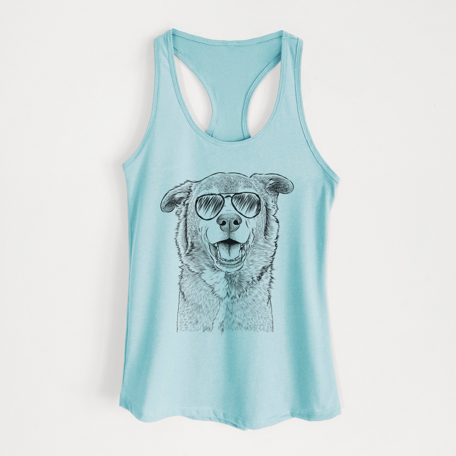 Logan the Rescue Mutt - Women's Racerback Tanktop