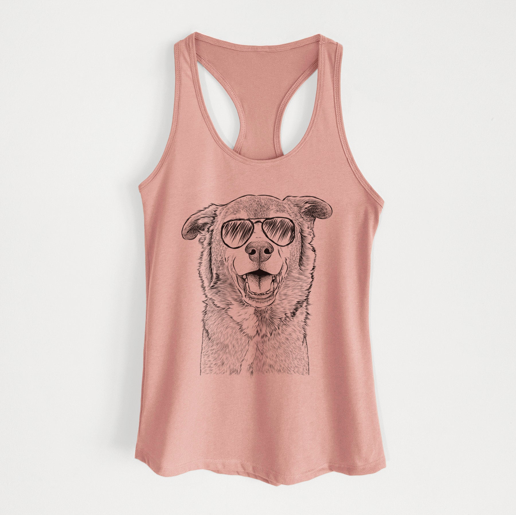 Logan the Rescue Mutt - Women's Racerback Tanktop