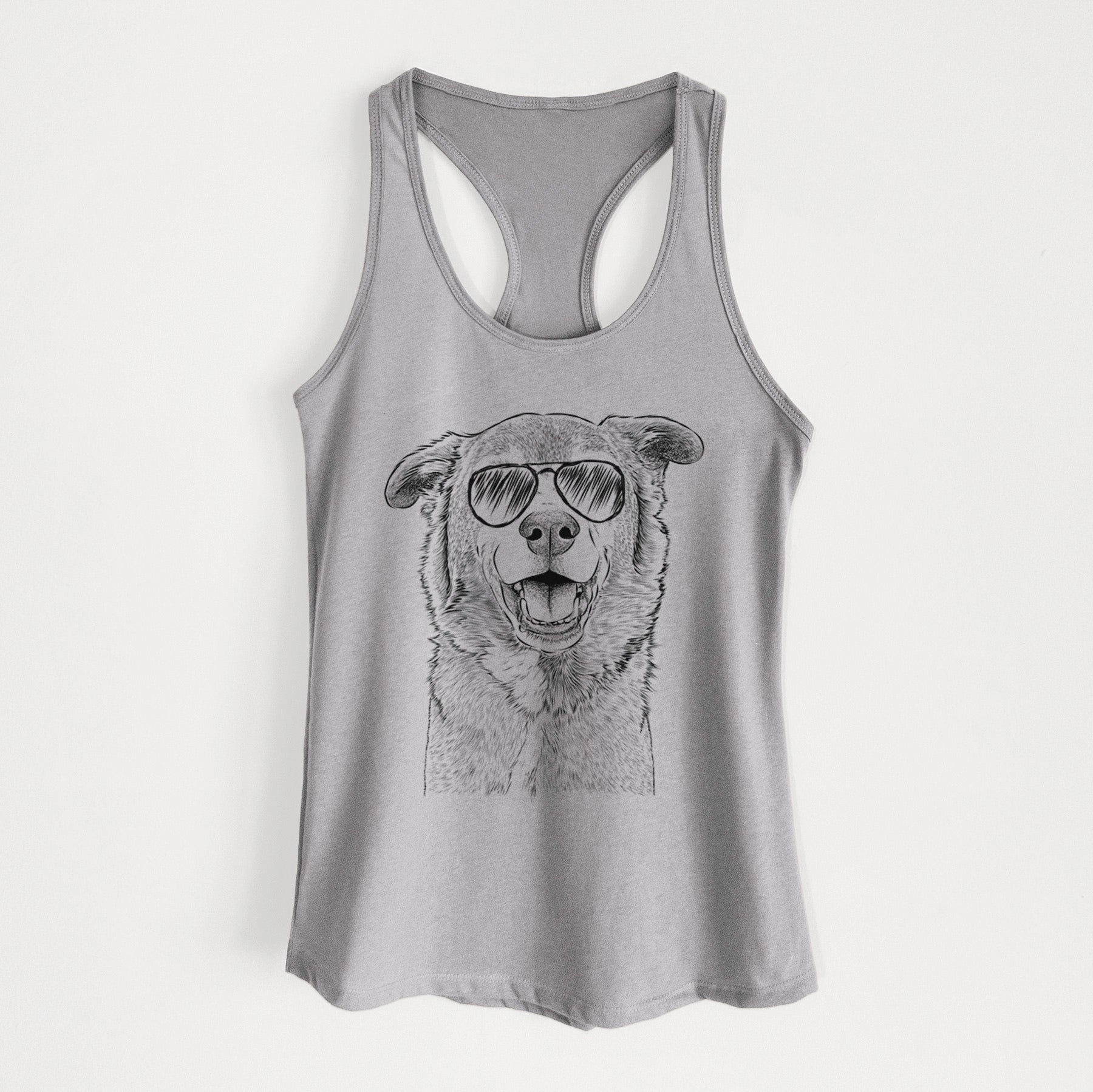 Logan the Rescue Mutt - Women's Racerback Tanktop