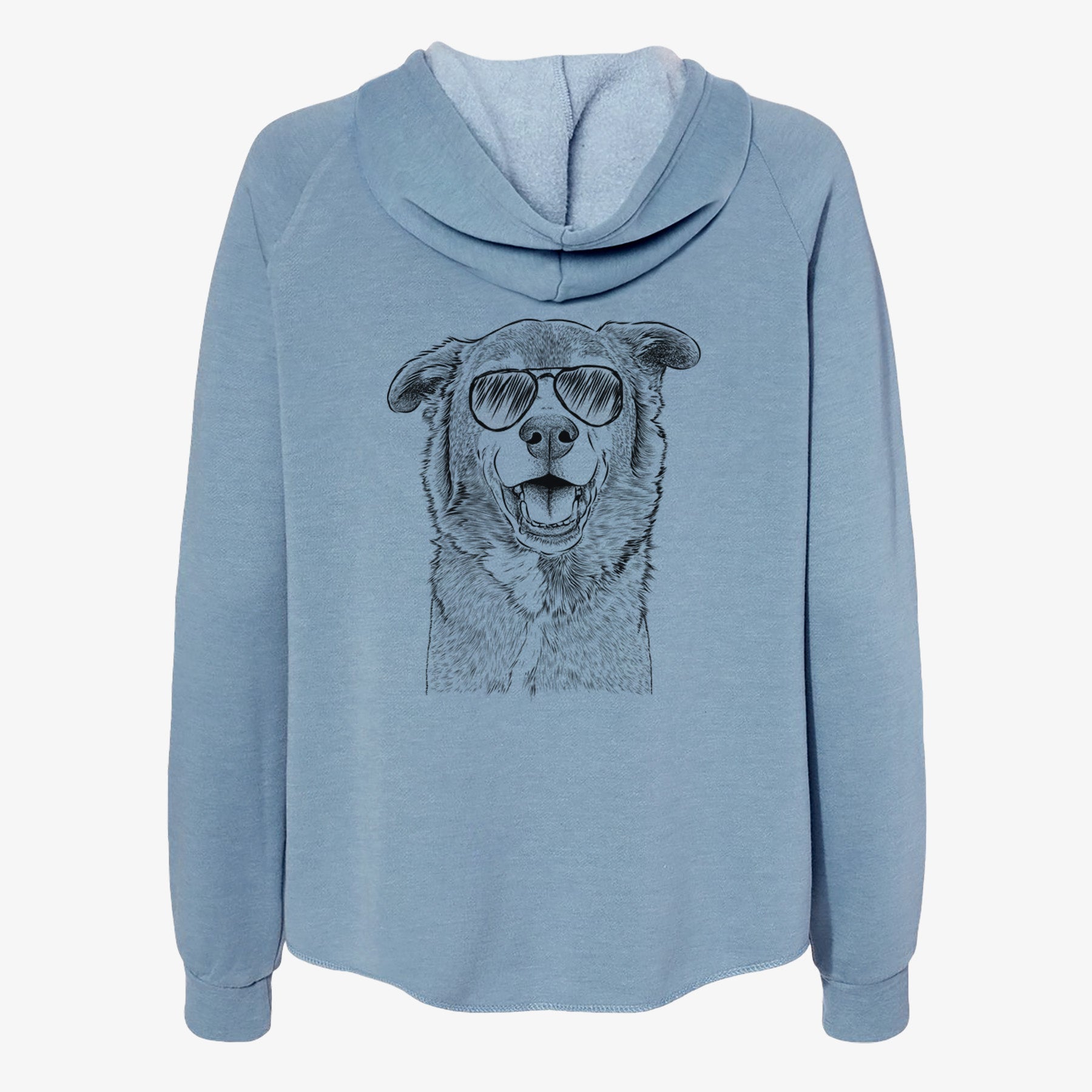 Logan the Rescue Mutt - Women's Cali Wave Zip-Up Sweatshirt