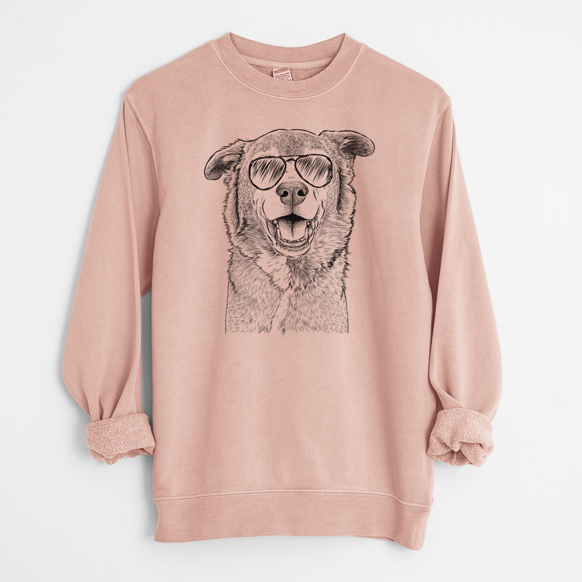 Aviator Logan the Rescue Mutt - Unisex Pigment Dyed Crew Sweatshirt