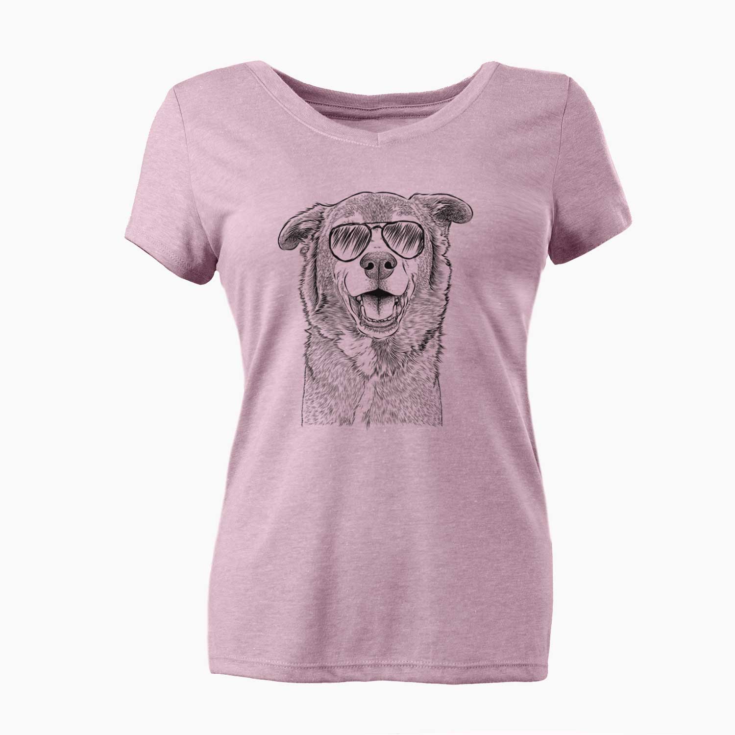 Aviator Logan the Rescue Mutt - Women's V-neck Shirt