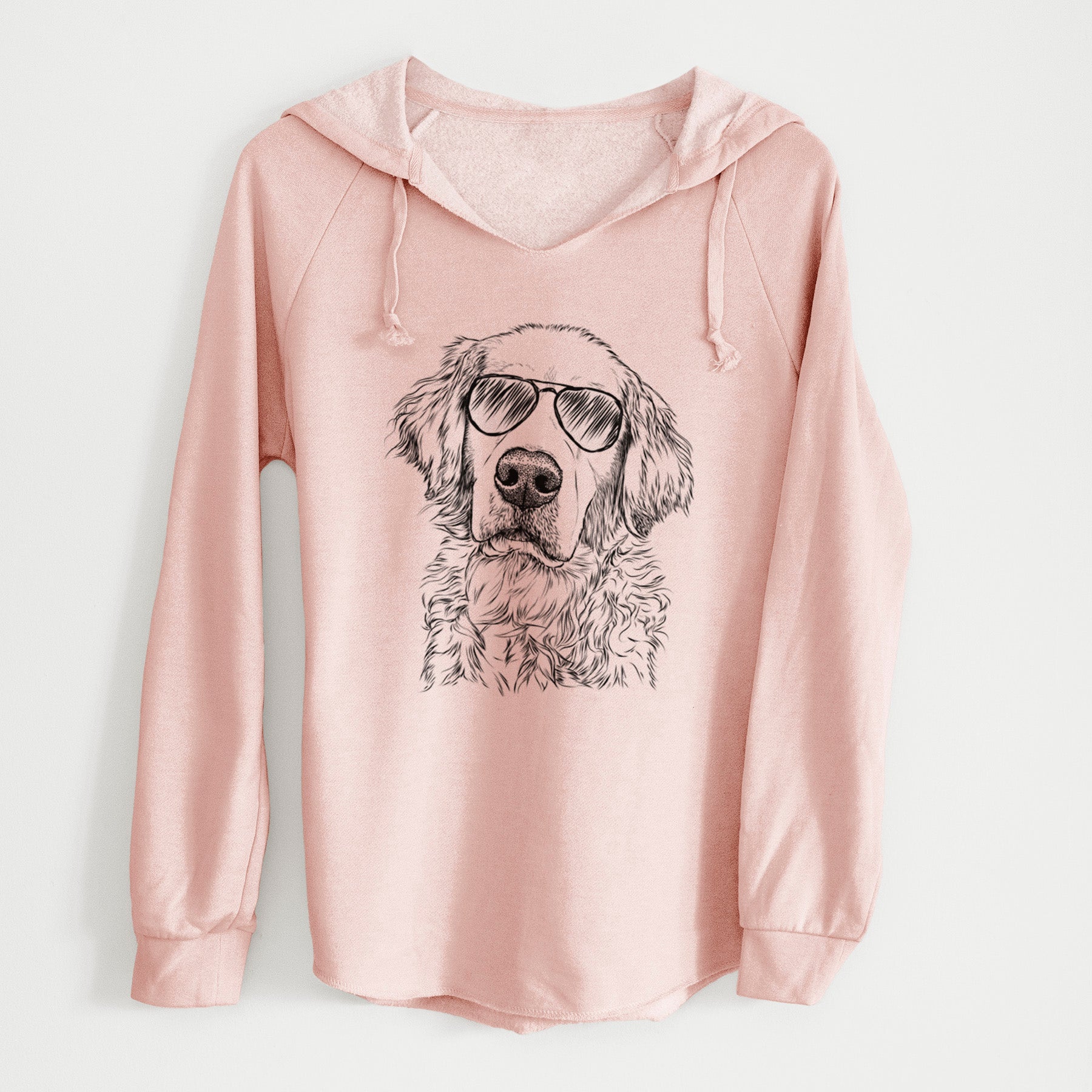 Aviator Loganator the Golden Retriever - Cali Wave Hooded Sweatshirt