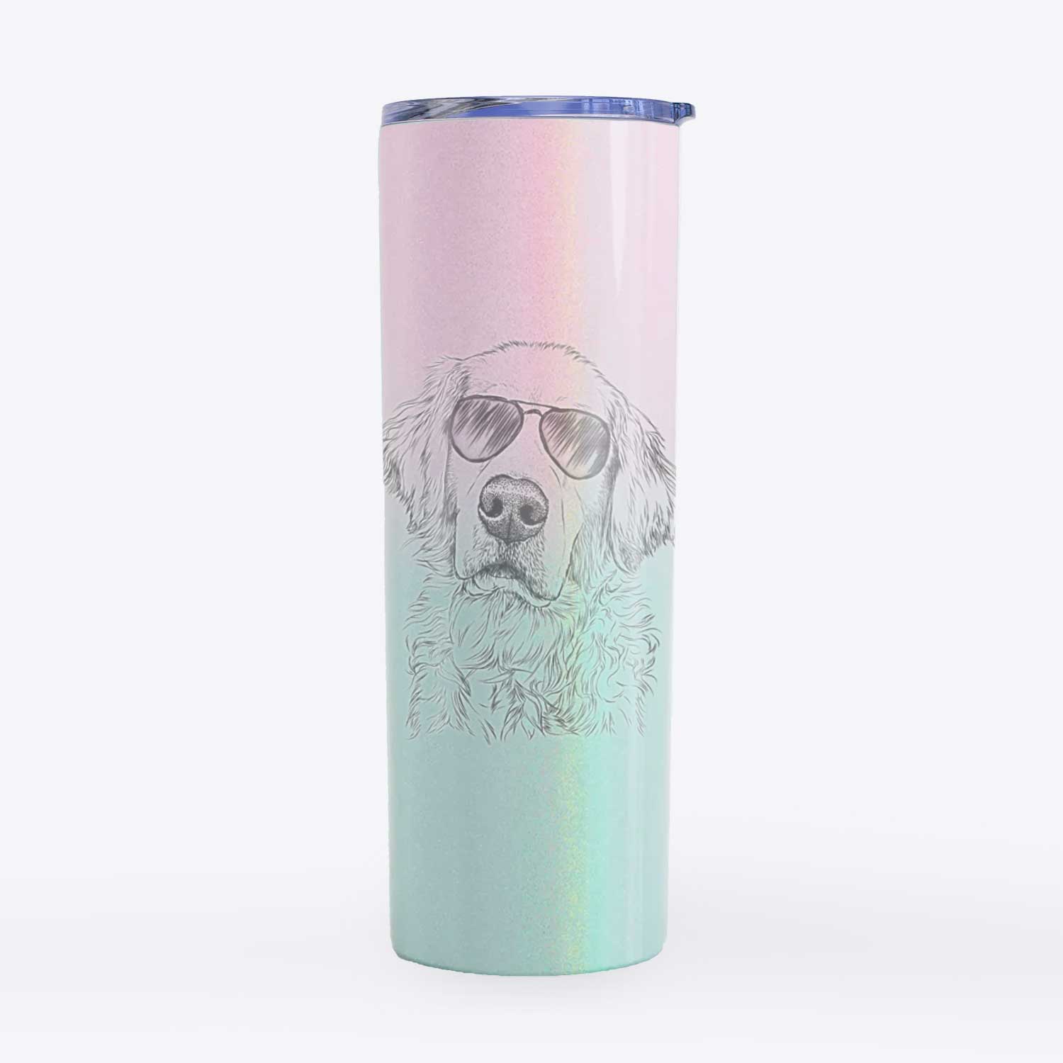 Loganator the Golden Retriever - 20oz Skinny Tumbler