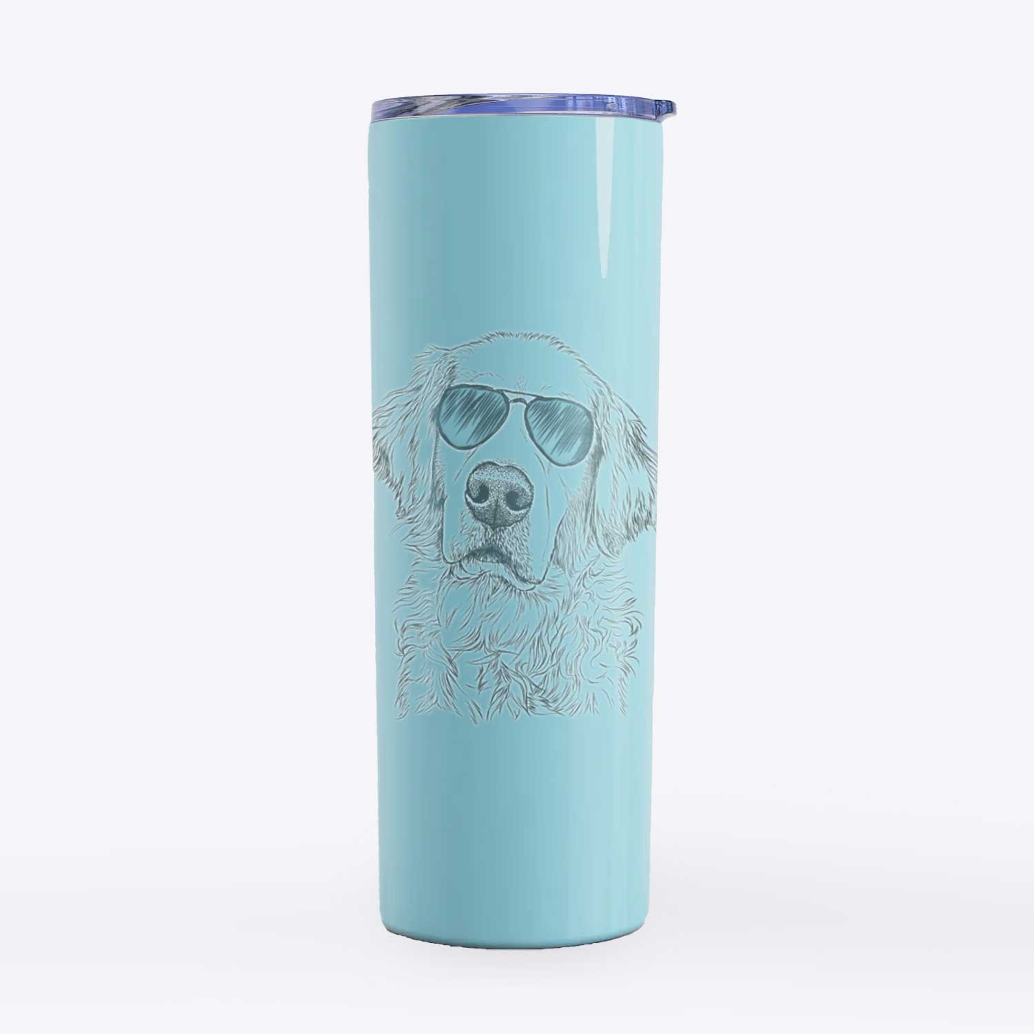 Loganator the Golden Retriever - 20oz Skinny Tumbler