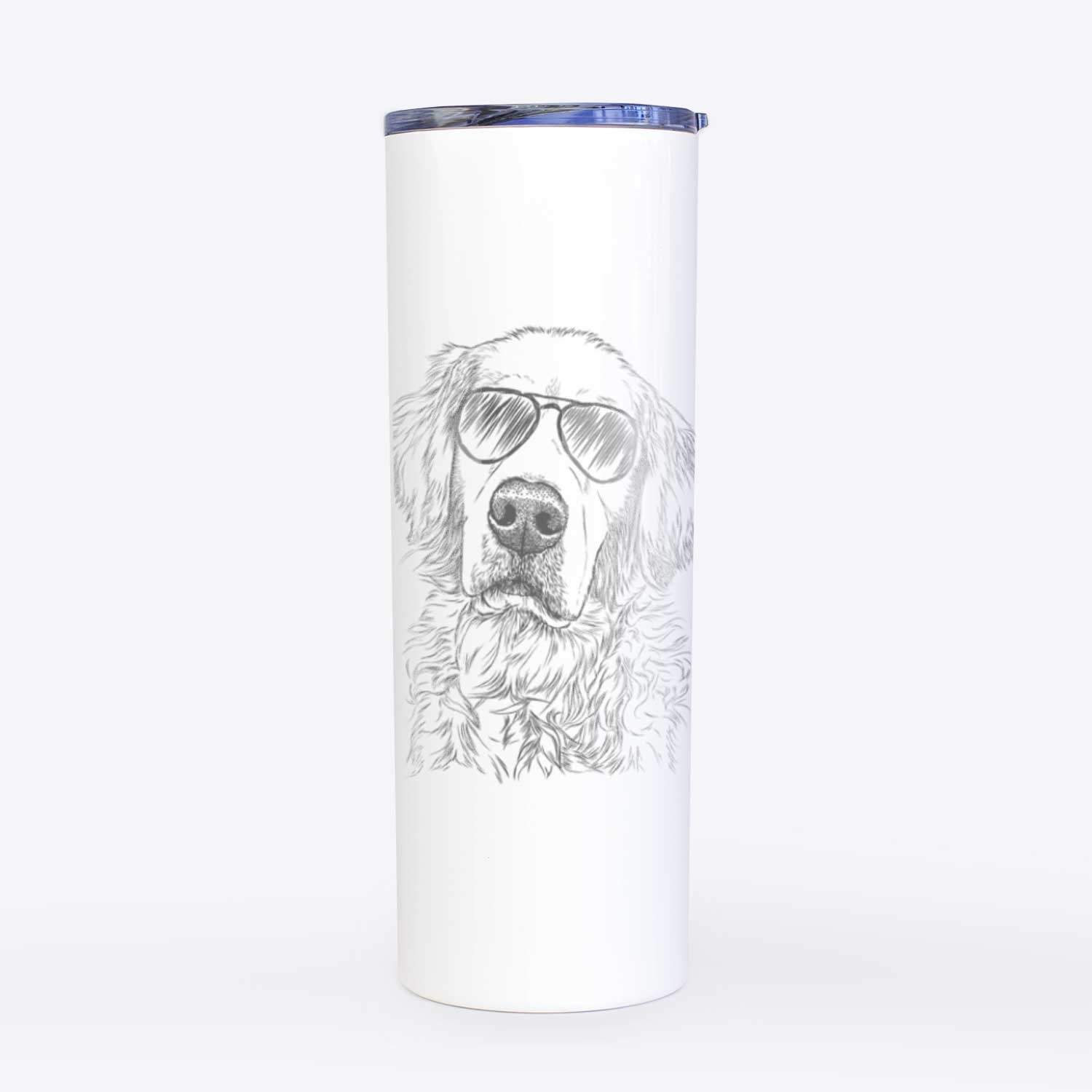 Loganator the Golden Retriever - 20oz Skinny Tumbler