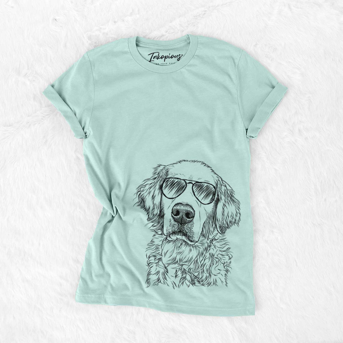 Aviator Loganator the Golden Retriever - Unisex Crewneck
