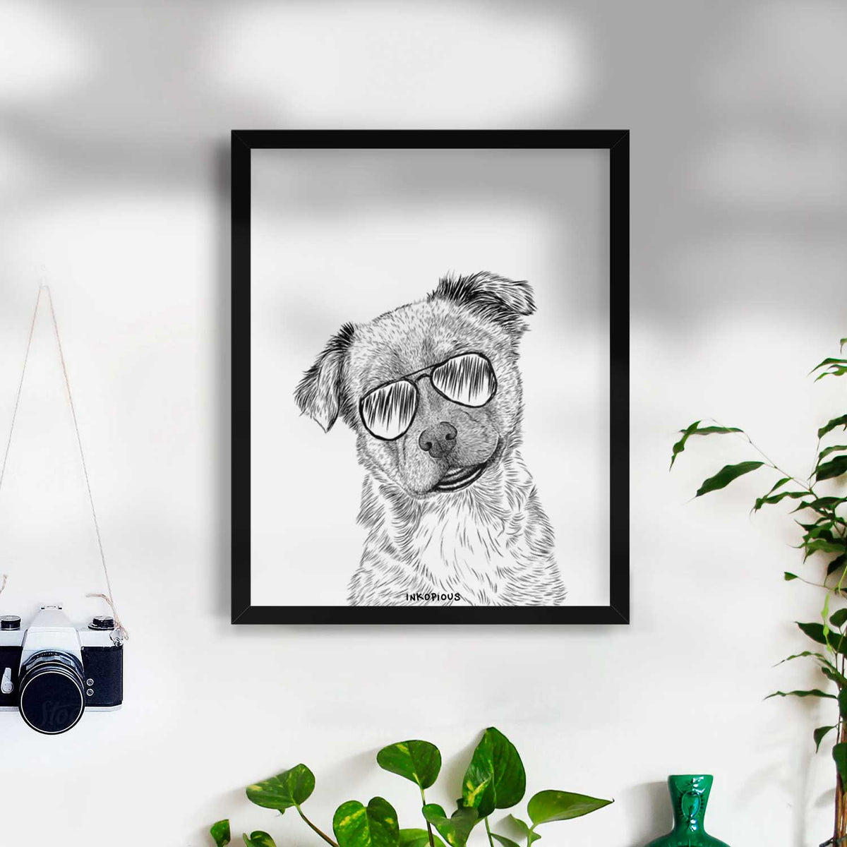 Loki Bear the Australian Cattle Dog Mix Art Print