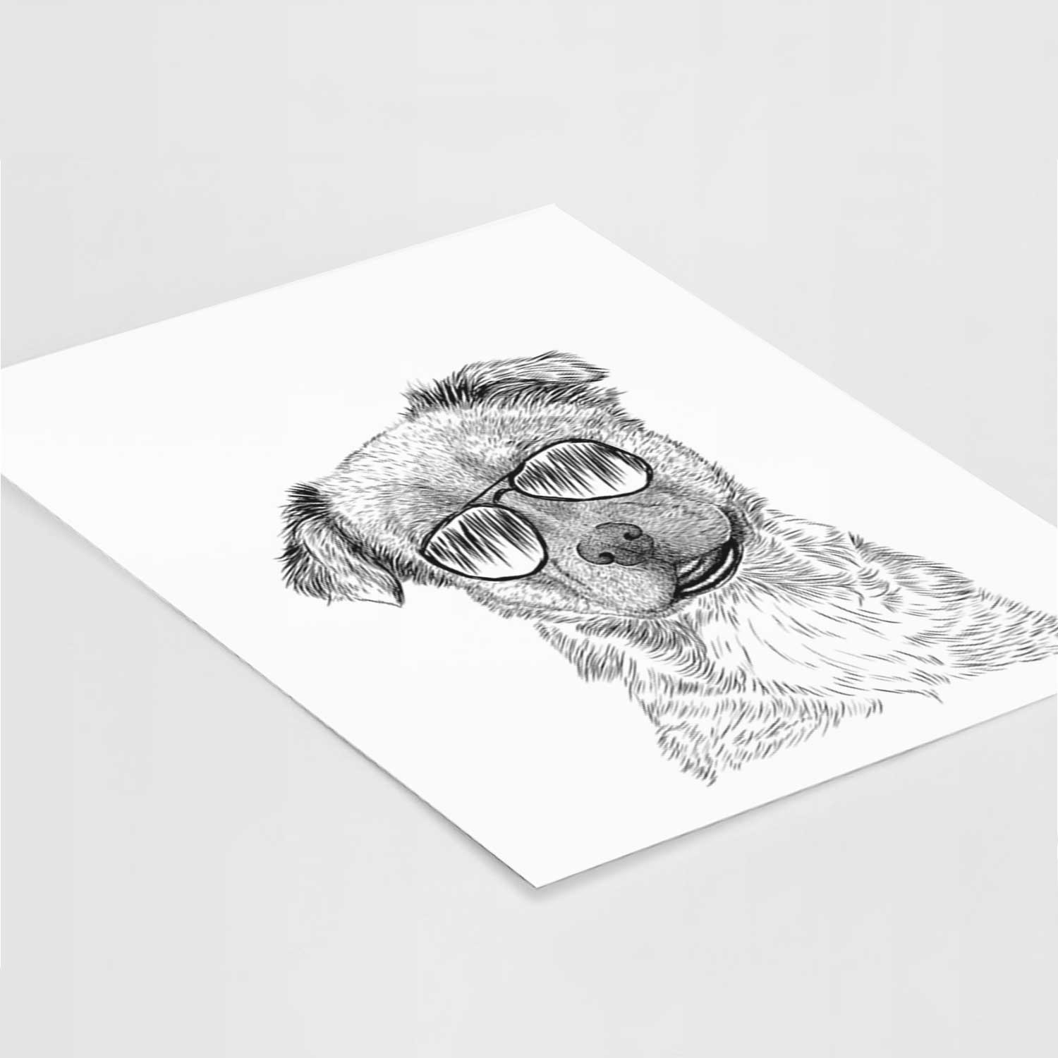 Loki Bear the Australian Cattle Dog Mix Art Print