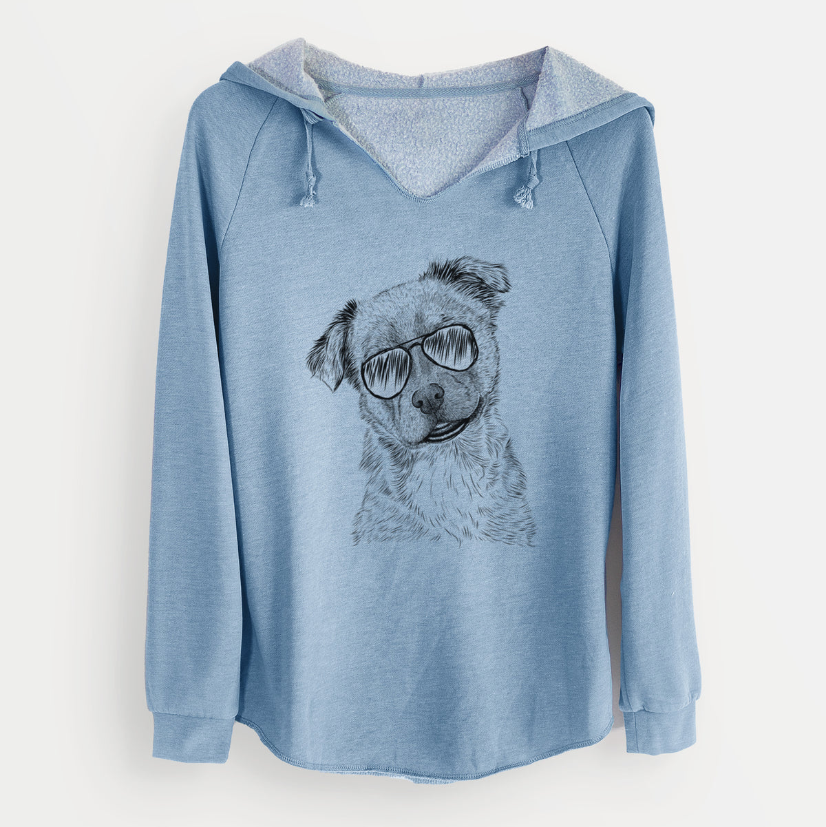 Aviator Loki Bear the Australian Cattle Dog Mix - Cali Wave Hooded Sweatshirt