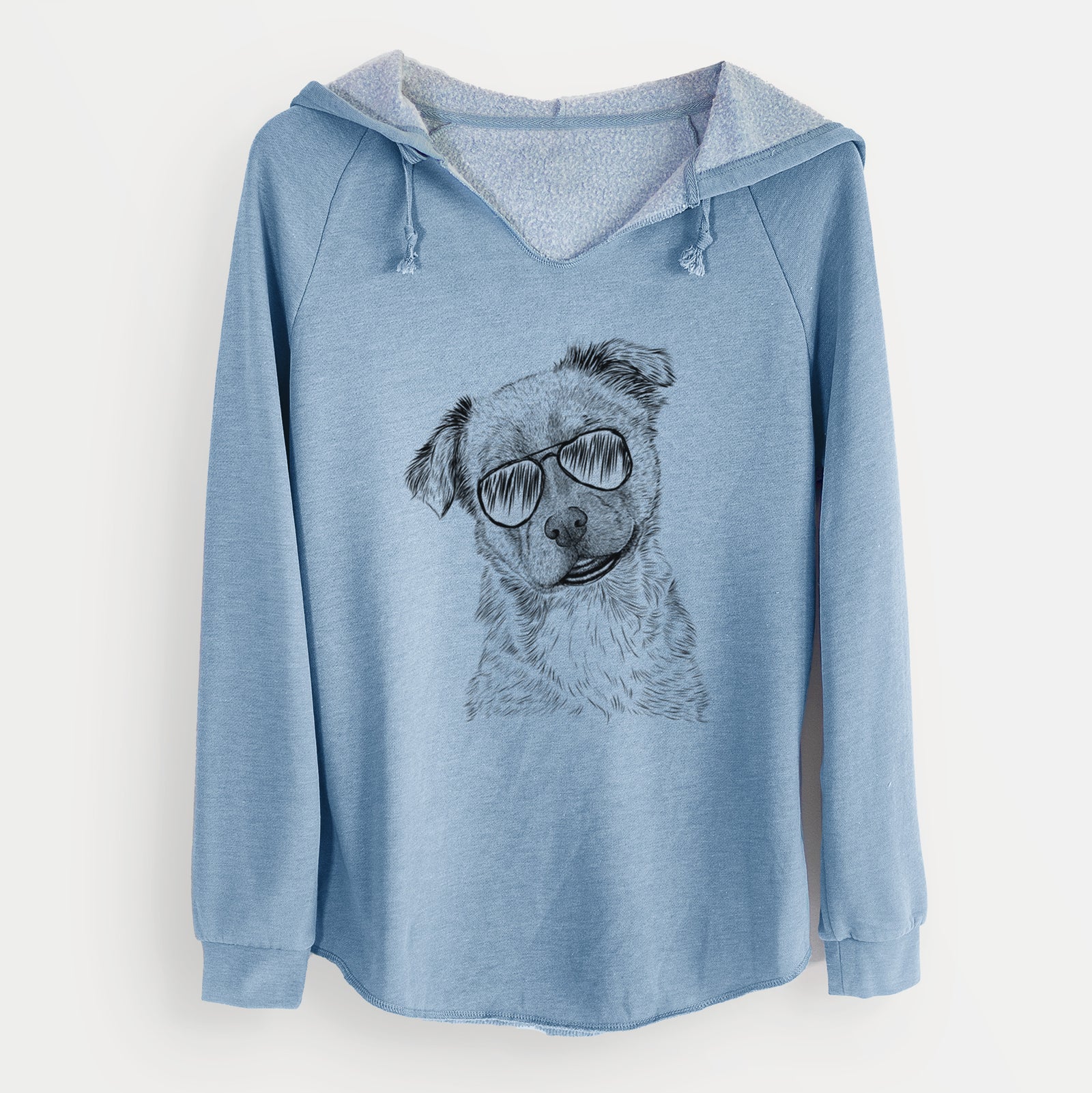 Aviator Loki Bear the Australian Cattle Dog Mix - Cali Wave Hooded Sweatshirt