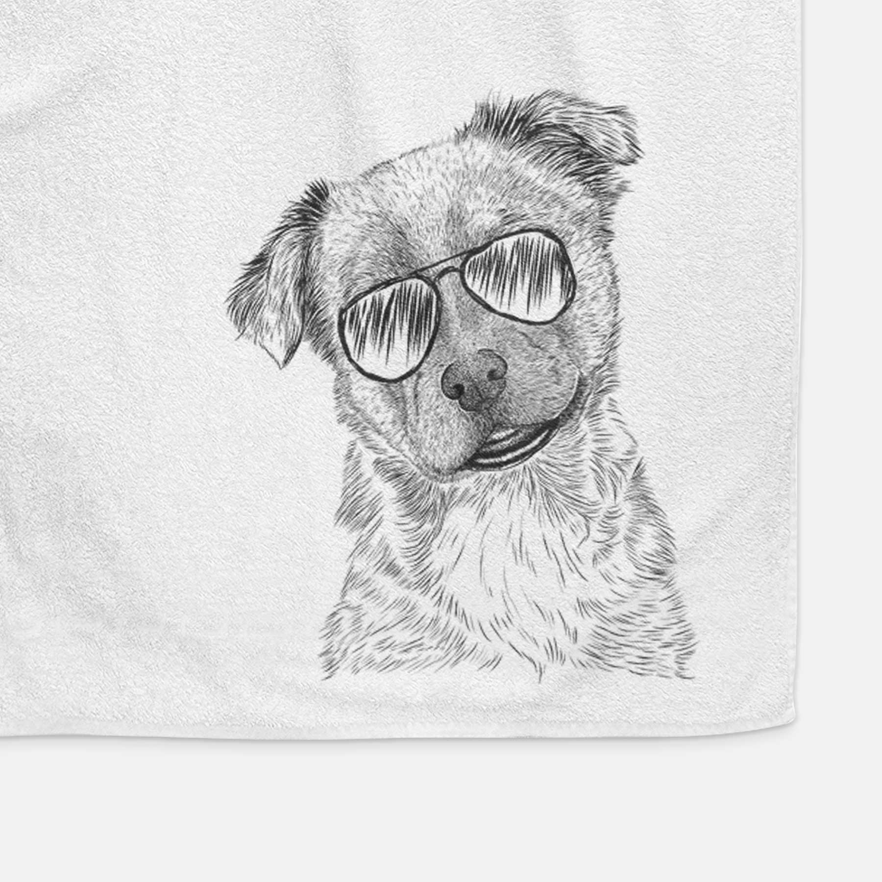 Loki Bear the Australian Cattle Dog Mix Decorative Hand Towel