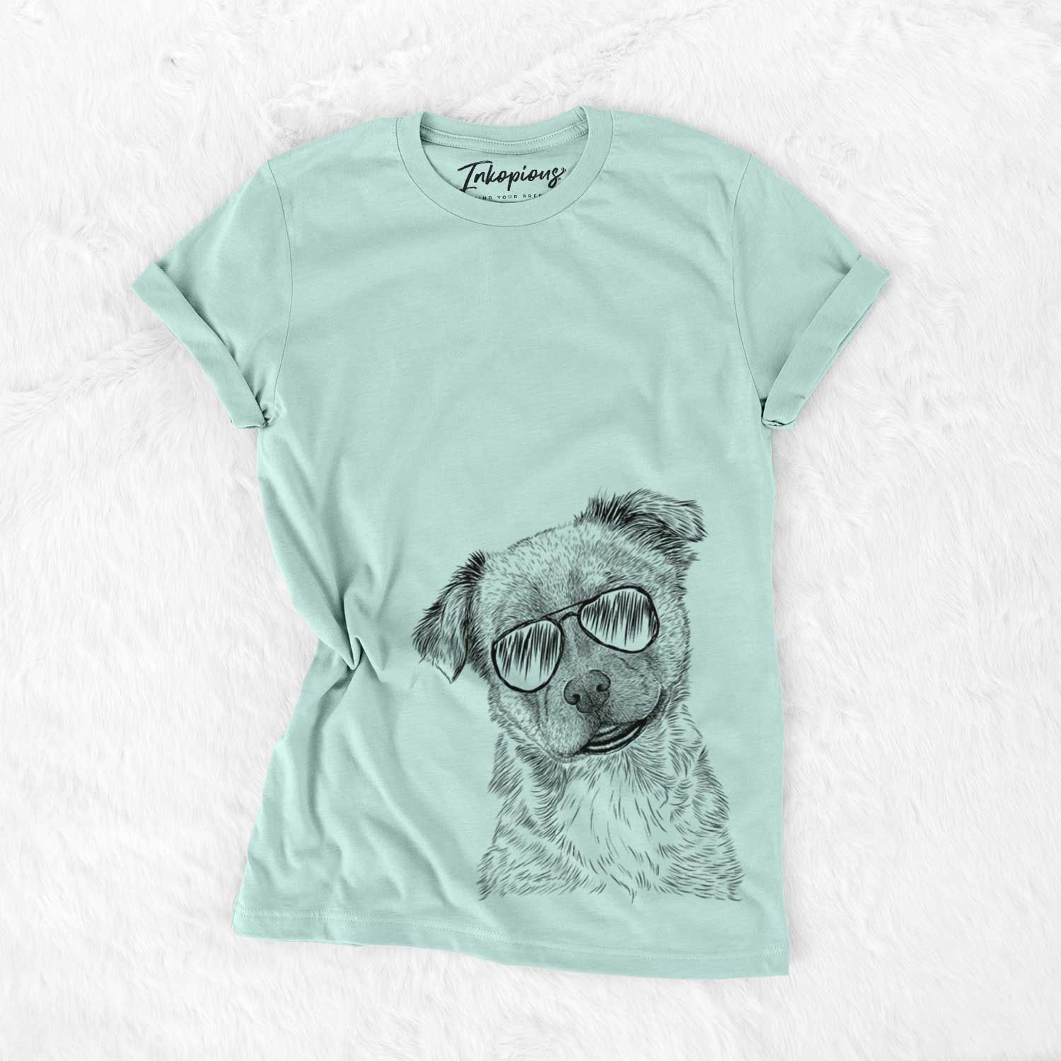Aviator Loki Bear the Australian Cattle Dog Mix - Unisex Crewneck