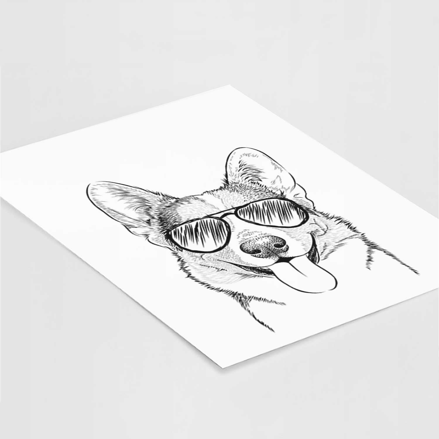 Loki the Corgi Art Print