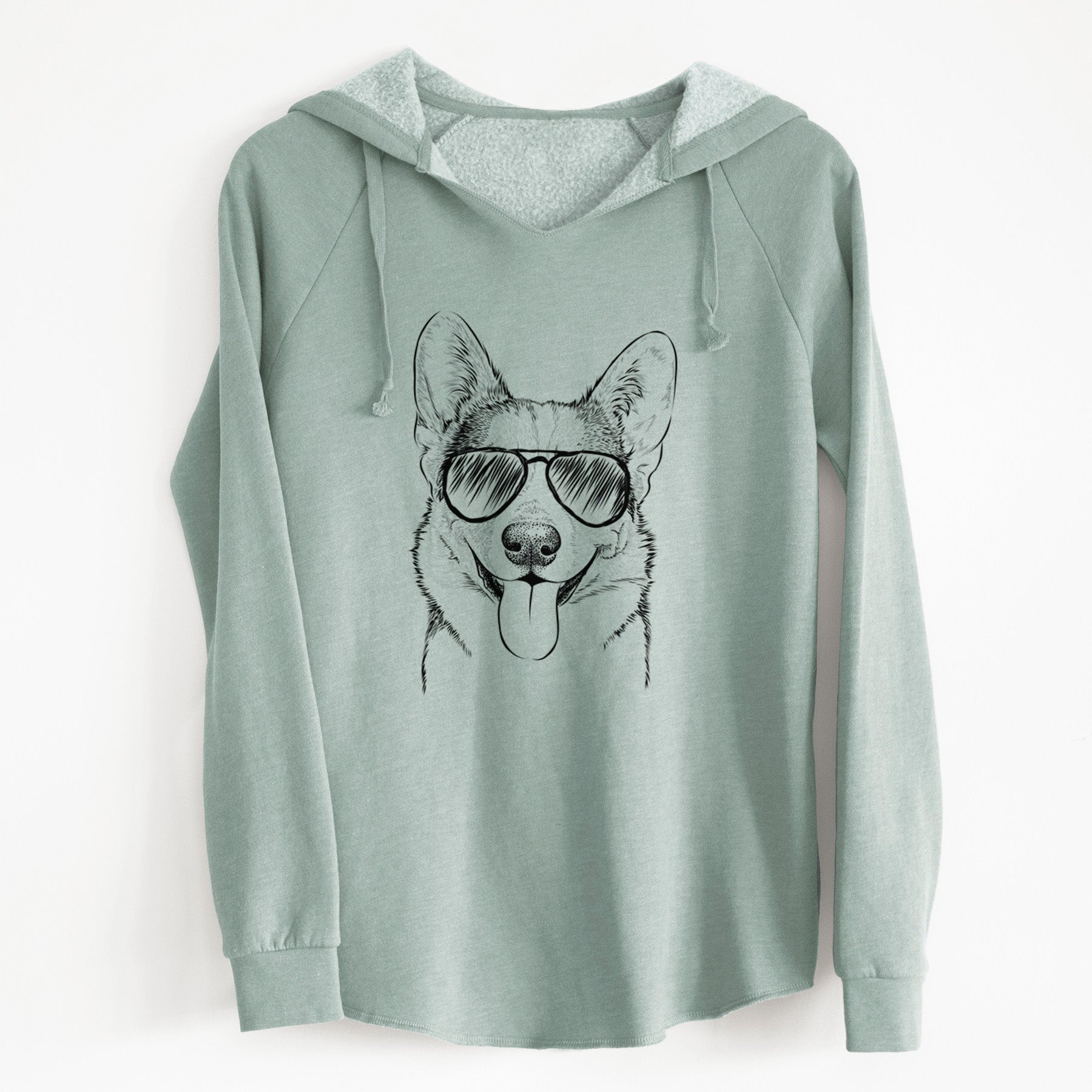 Aviator Loki the Corgi - Cali Wave Hooded Sweatshirt