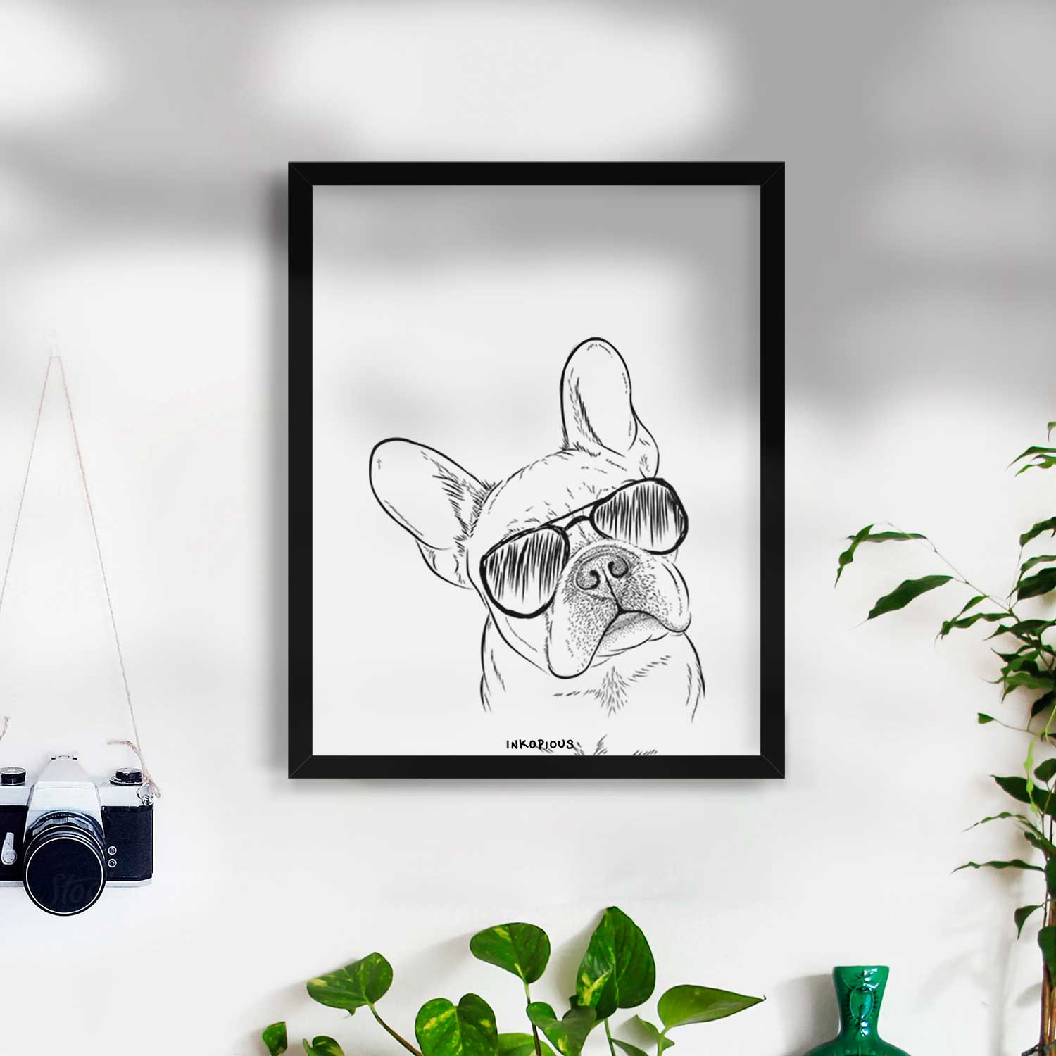 Loki the French Bulldog Art Print