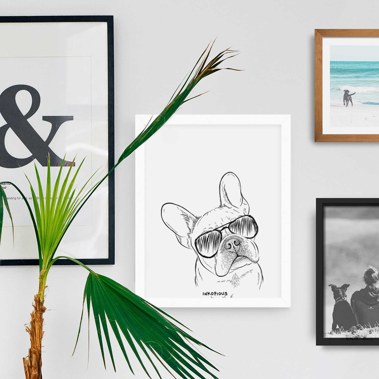 Loki the French Bulldog Art Print