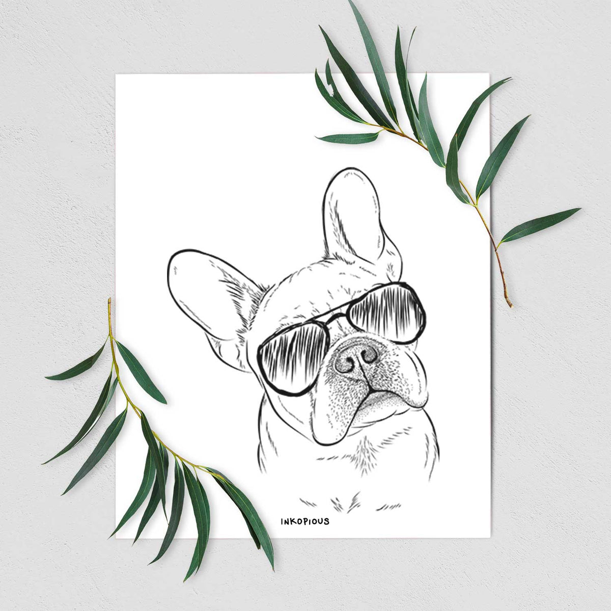 Loki the French Bulldog Art Print